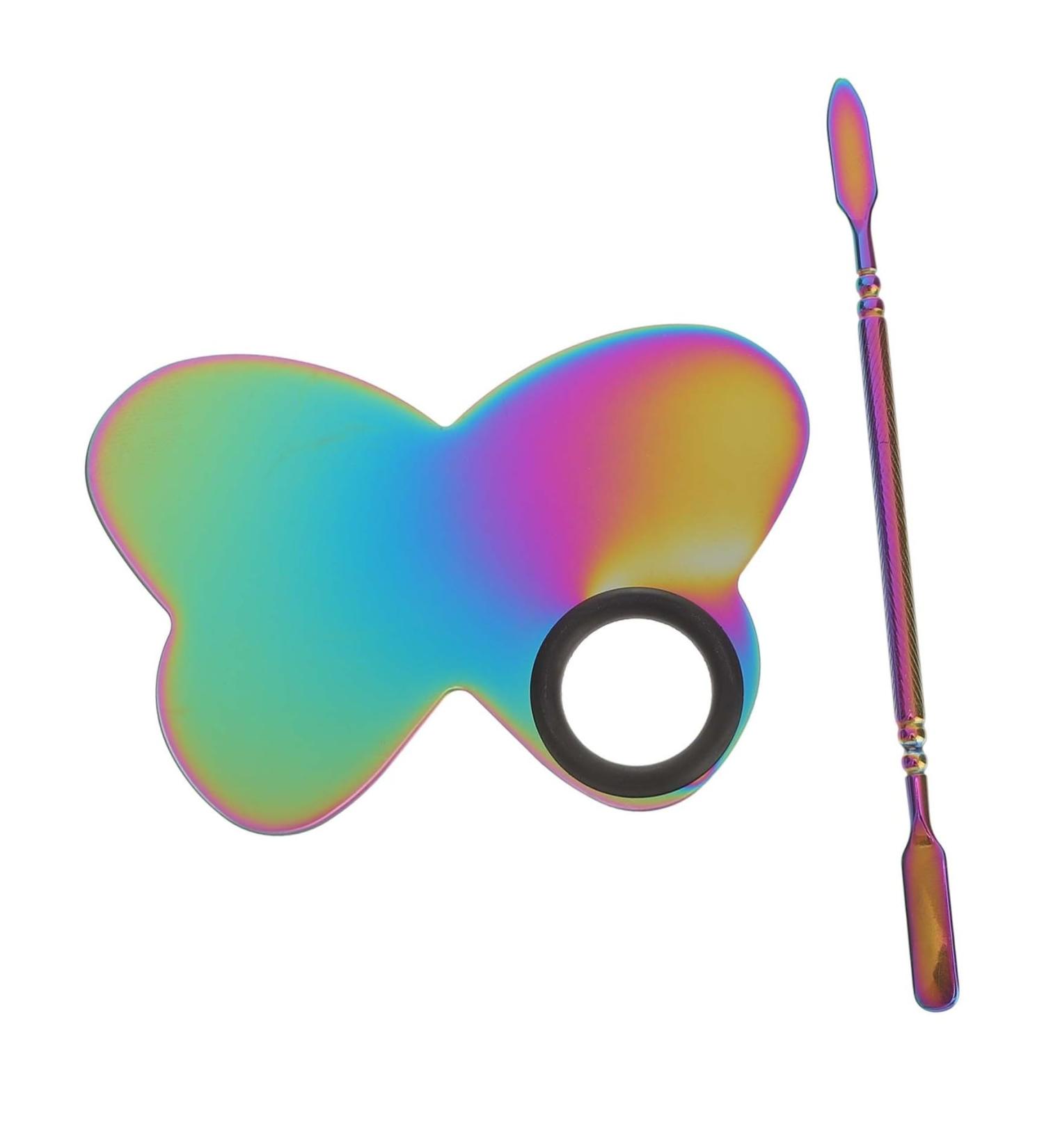 Mikikit Palette Pour Nail Art En Acier Inoxydable 16 Cm Outils De M lange Couleurs Professionnel Accessoires Manucure Usage Salon Et Maison - Buy Online on GoSupps.com