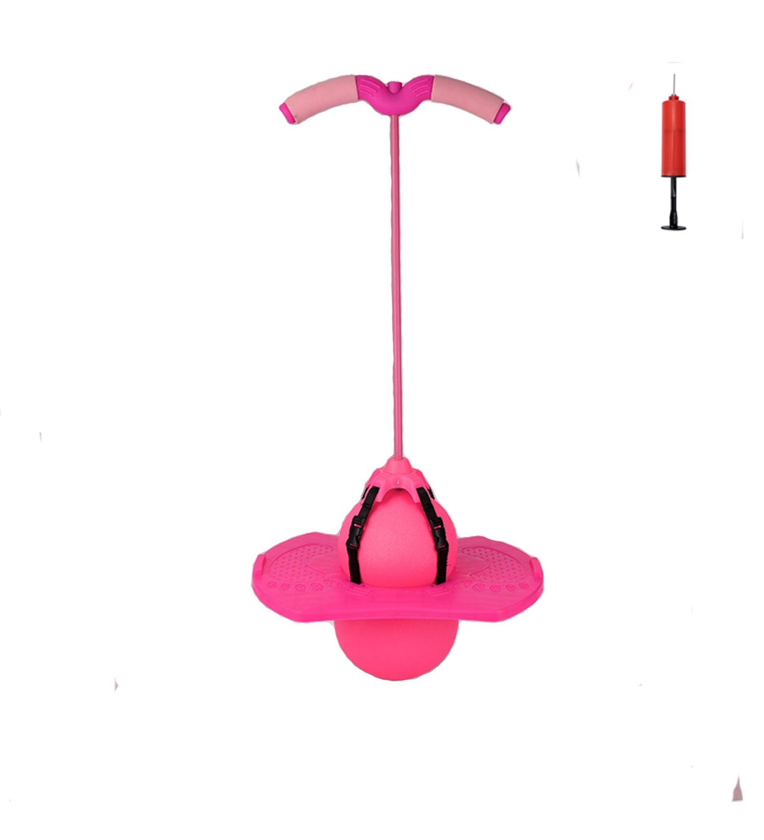 Christoy Pogo Jumper with Handle and Ball Pump - Safe and Fun High Jump Toy for Kids and Adults (Pink) - Buy Online on GoSupps.com