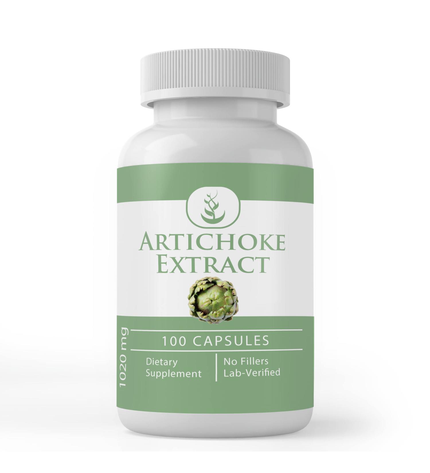 Pure Artichoke Extract Capsules - 100 Count | Lab Verified, No Additives | 100% Original Ingredients - Buy Online on GoSupps.com