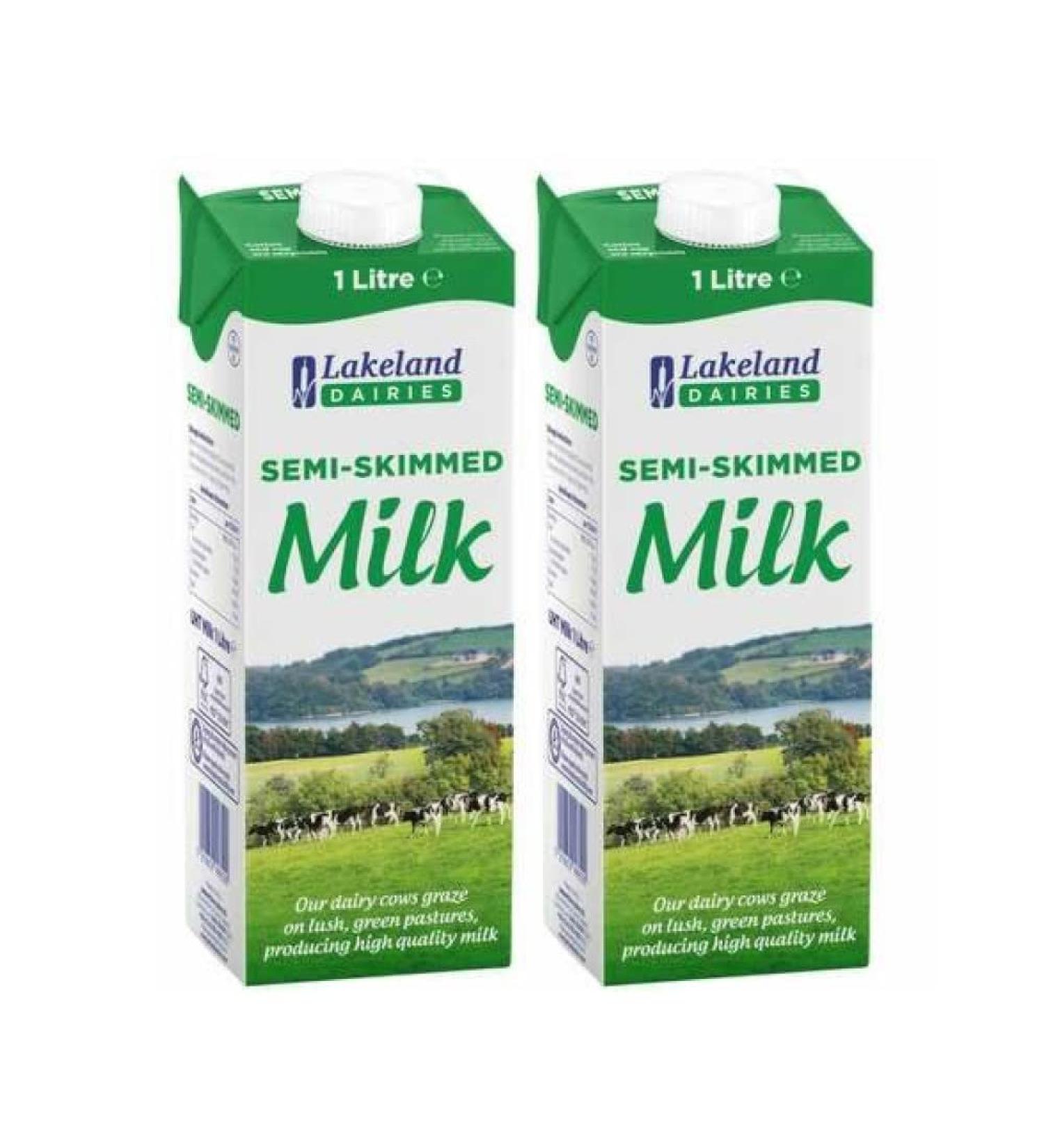2 x 1 Litre Semi Skimmed Milk