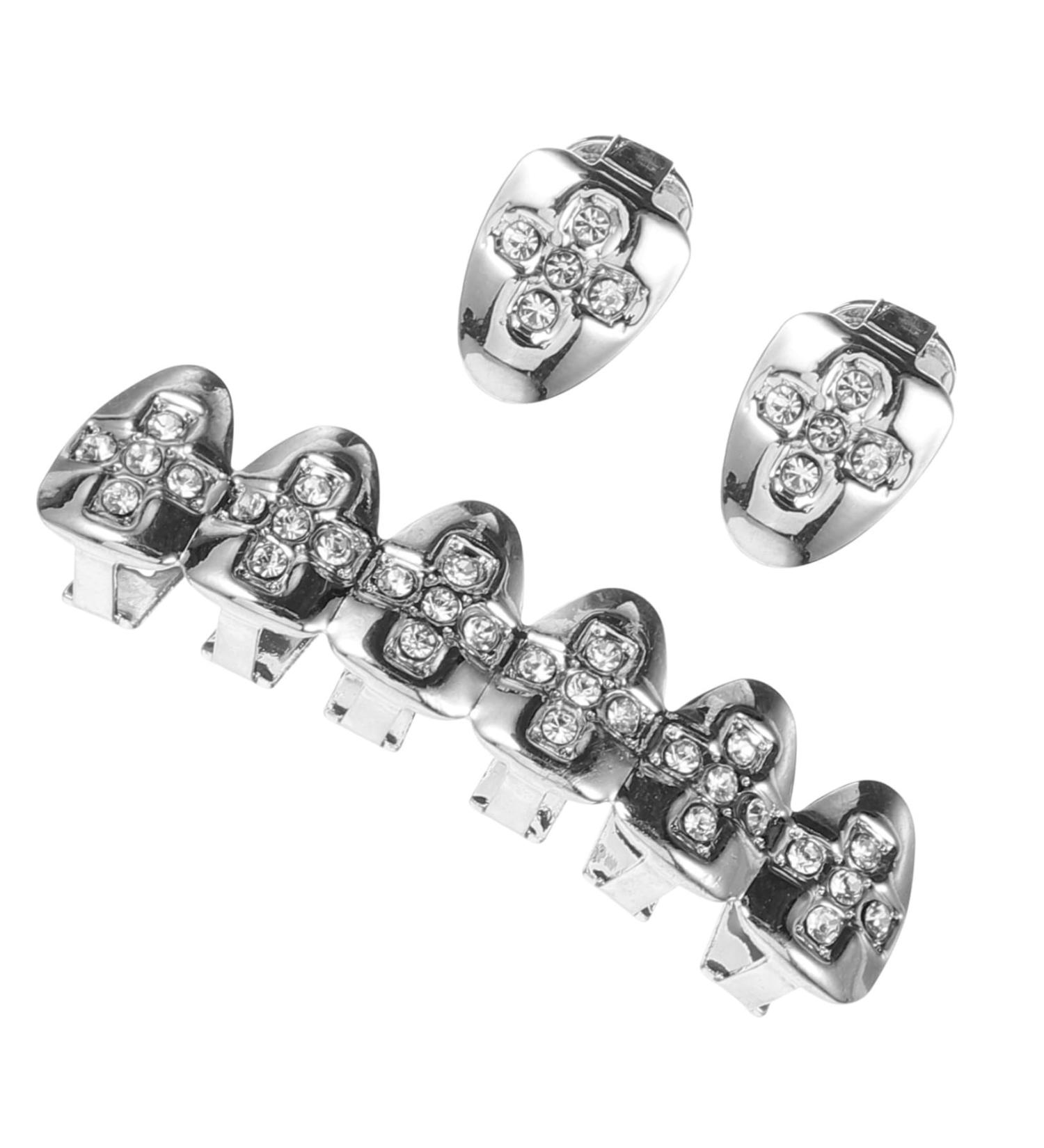 PACKOVE 1 Set Metal Teeth Grills Fang Teeth Decor Men and Women Nightclub - Buy Online on GoSupps.com