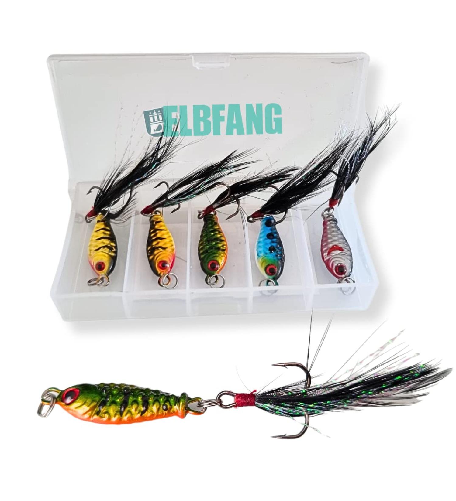 elbfang 4 Perch Zocker Set - Mini Pilker Bait for Vertical Fishing | Quality Jig Spinner Wobbler Spinjig | International Shipping - Buy Online on GoSupps.com