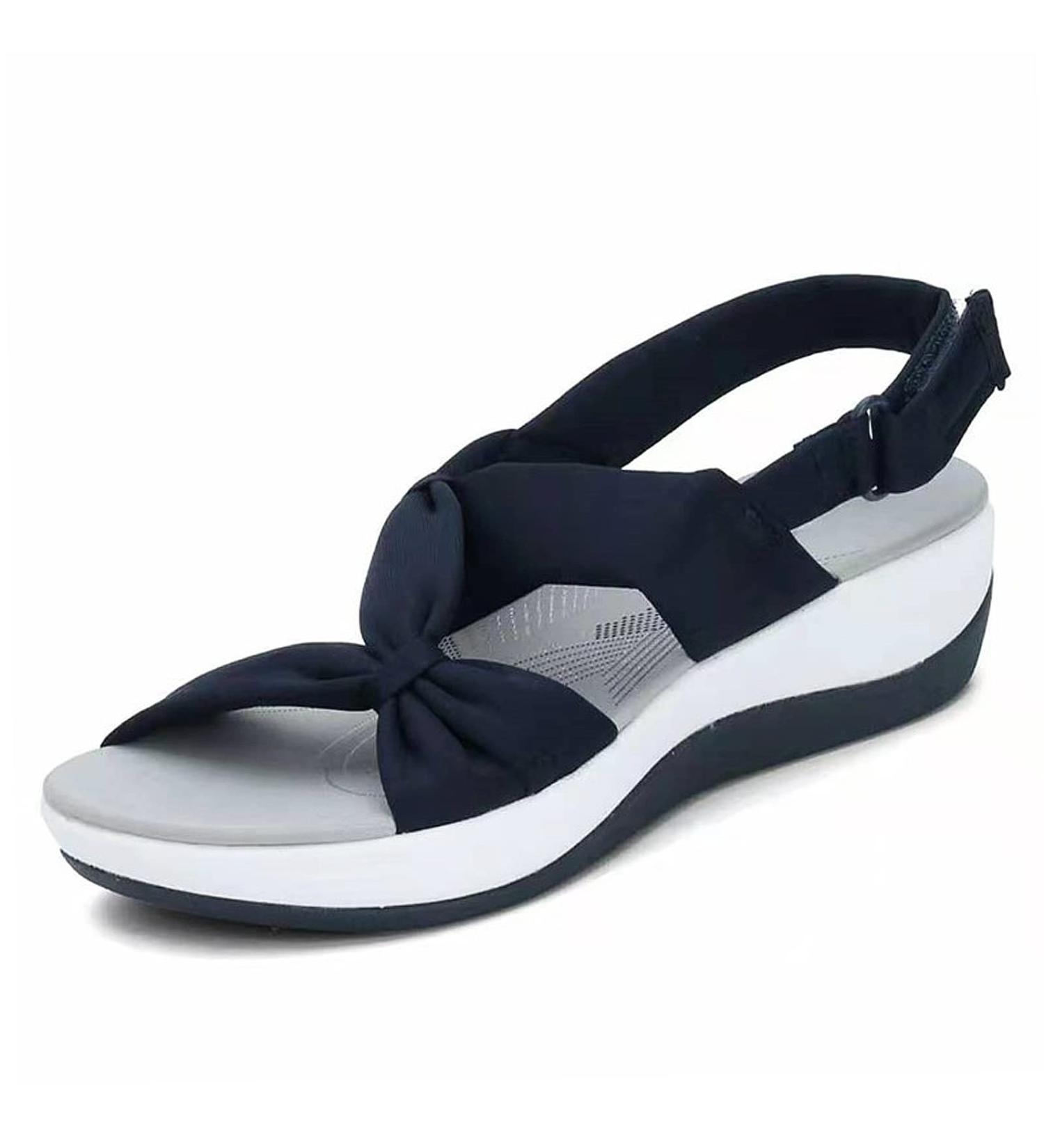 Women's Orthopedic Arch Support Sandals - Reducing Pain with Adjustable Ankle Strap for Beach Walking - Buy Online on GoSupps.com