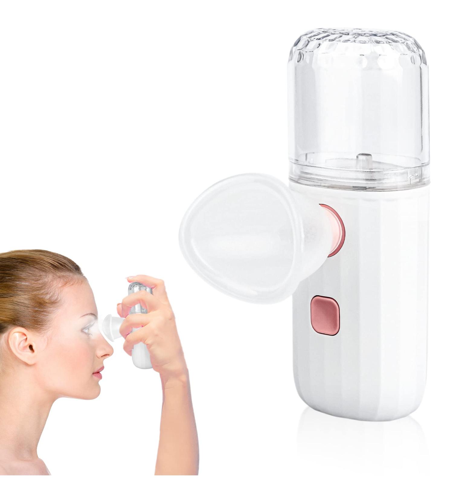 2 in 1 Eye Facial Mister Sprayer | Portable Nano Ionic Eye Sprayer for Skin and Eye Care | Replenishment Instrument for Dust Removal and Eye Fatigue Relief - Buy Online on GoSupps.com