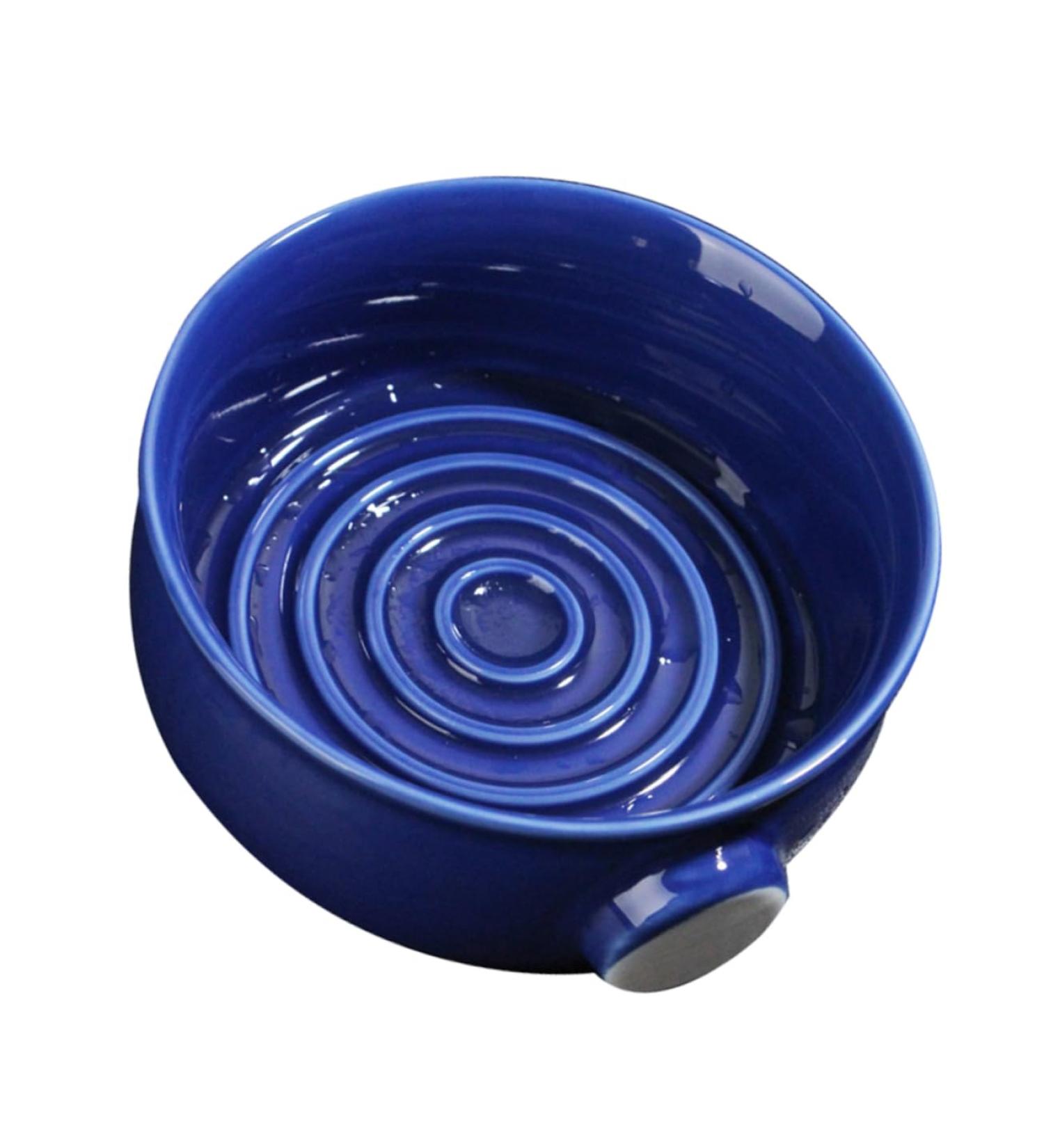 Buy Minkissy Antique Shaving Soap Bowl - Vintage Ceramic Travel Container for Shaving Foam & Razor Brush - Buy Online on GoSupps.com