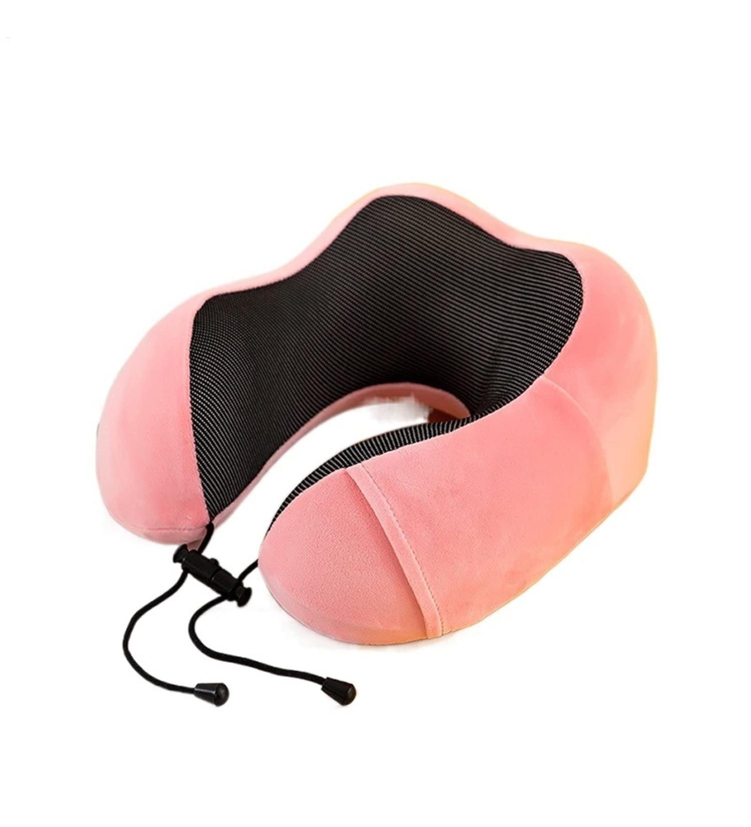 HJGTTTBN U-Shaped Memory Foam Neck Pillow - Soft Travel & Massage Pillow for Cervical Support | Grey Color - Buy Online on GoSupps.com