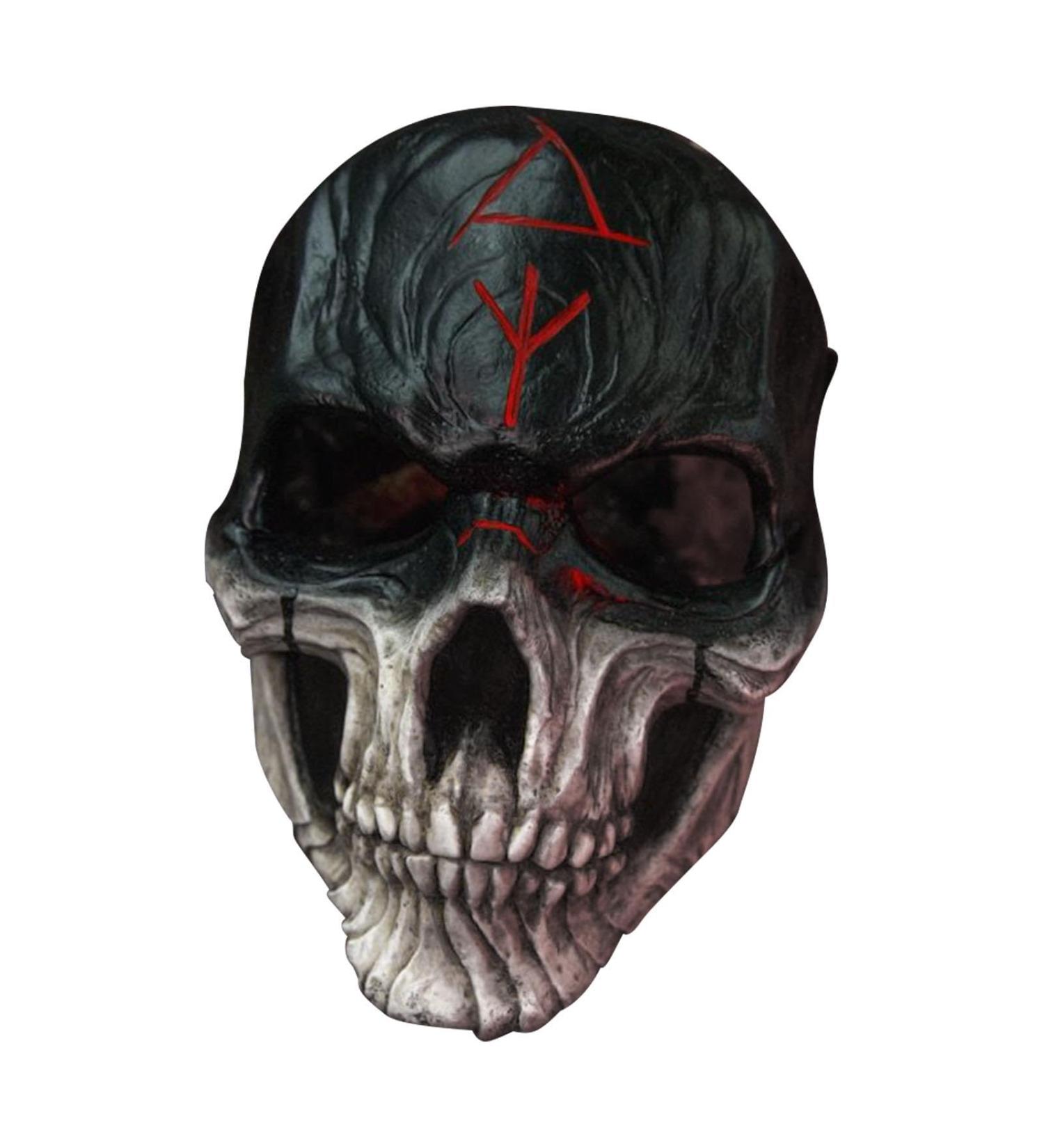 Halloween Face Bloody Face - Realistic Creepy Halloween Full Head Skull Face Scary Latex Face for Party Props - Buy Online on GoSupps.com