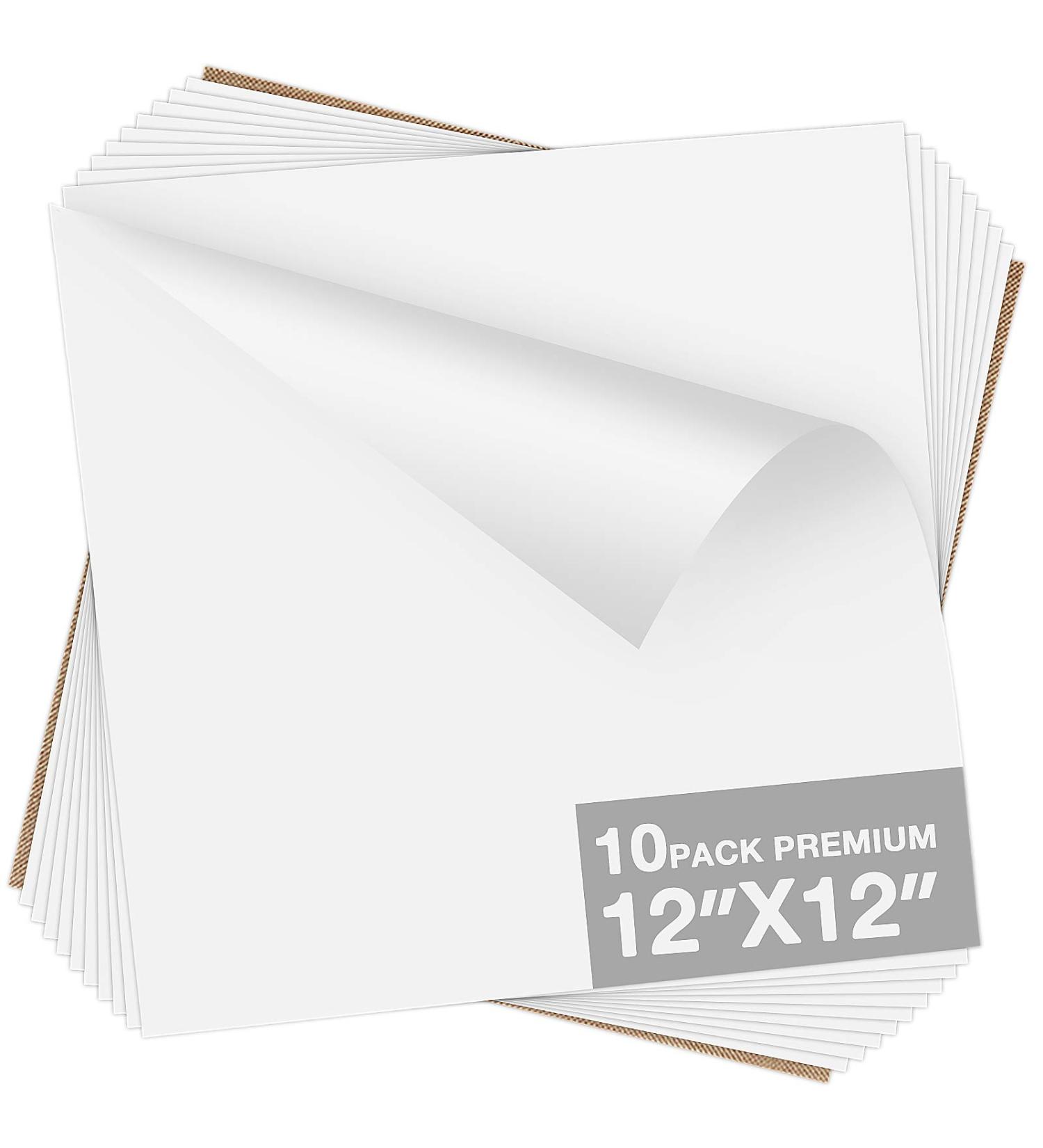 Dysania White HTV Heat Transfer Vinyl Bundle - 10 Pack 12x12 Sheets for T-Shirt - Easy to Cut & Weed Iron-on Vinyl - Buy Online on GoSupps.com