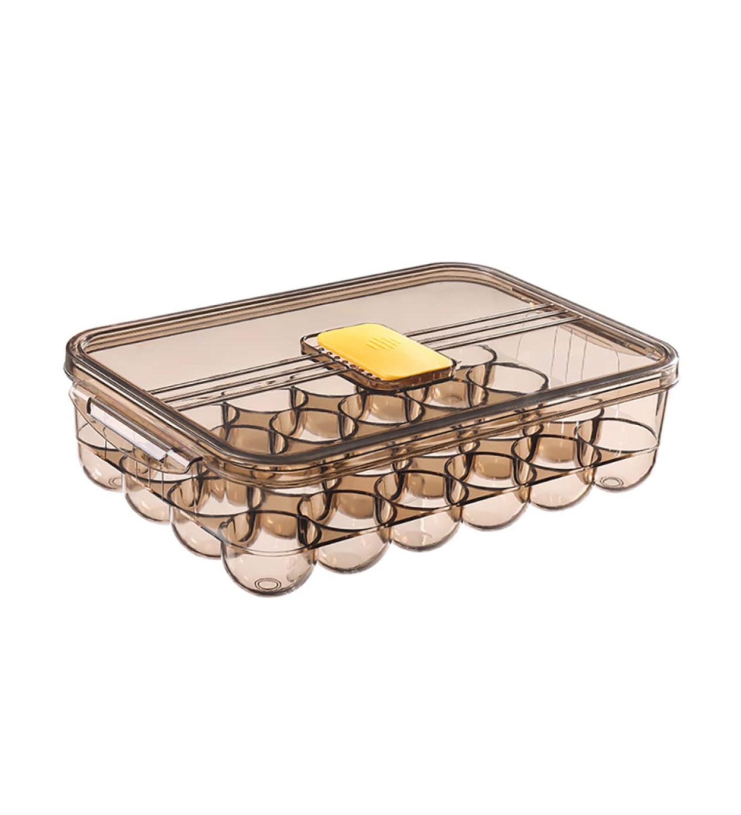 OSALADI Box Egg Carton Plastic Trays Stuffed Eggs Egg Holder for Fridge Egg Container Flat Shoes re-usable - Buy Online on GoSupps.com