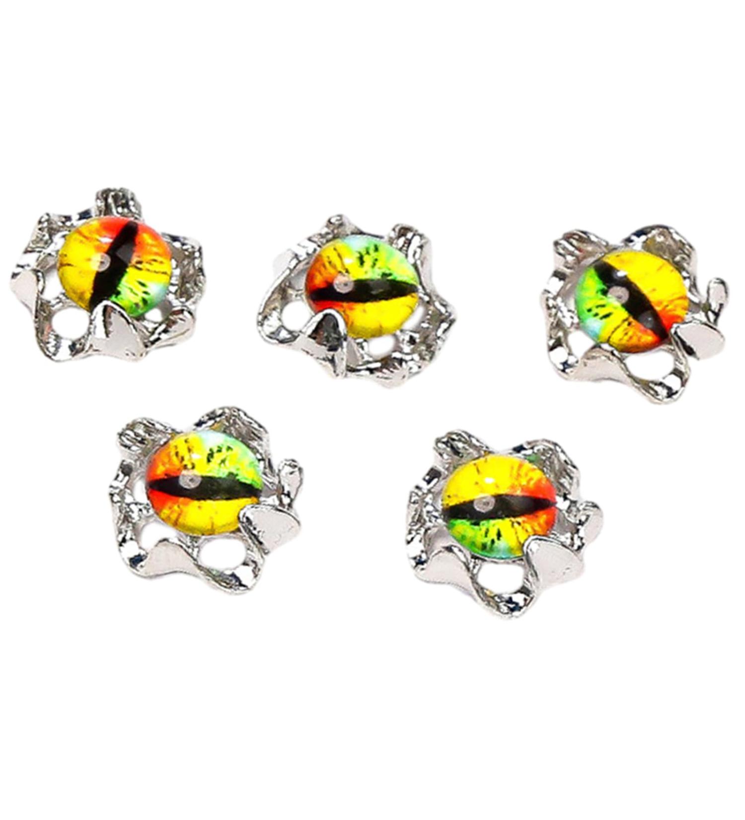 FEIlei 5pcs Halloween Nail Charms 3D Nail Art Decorations for DIY Jewelry Manicure Accessories - Buy Online on GoSupps.com