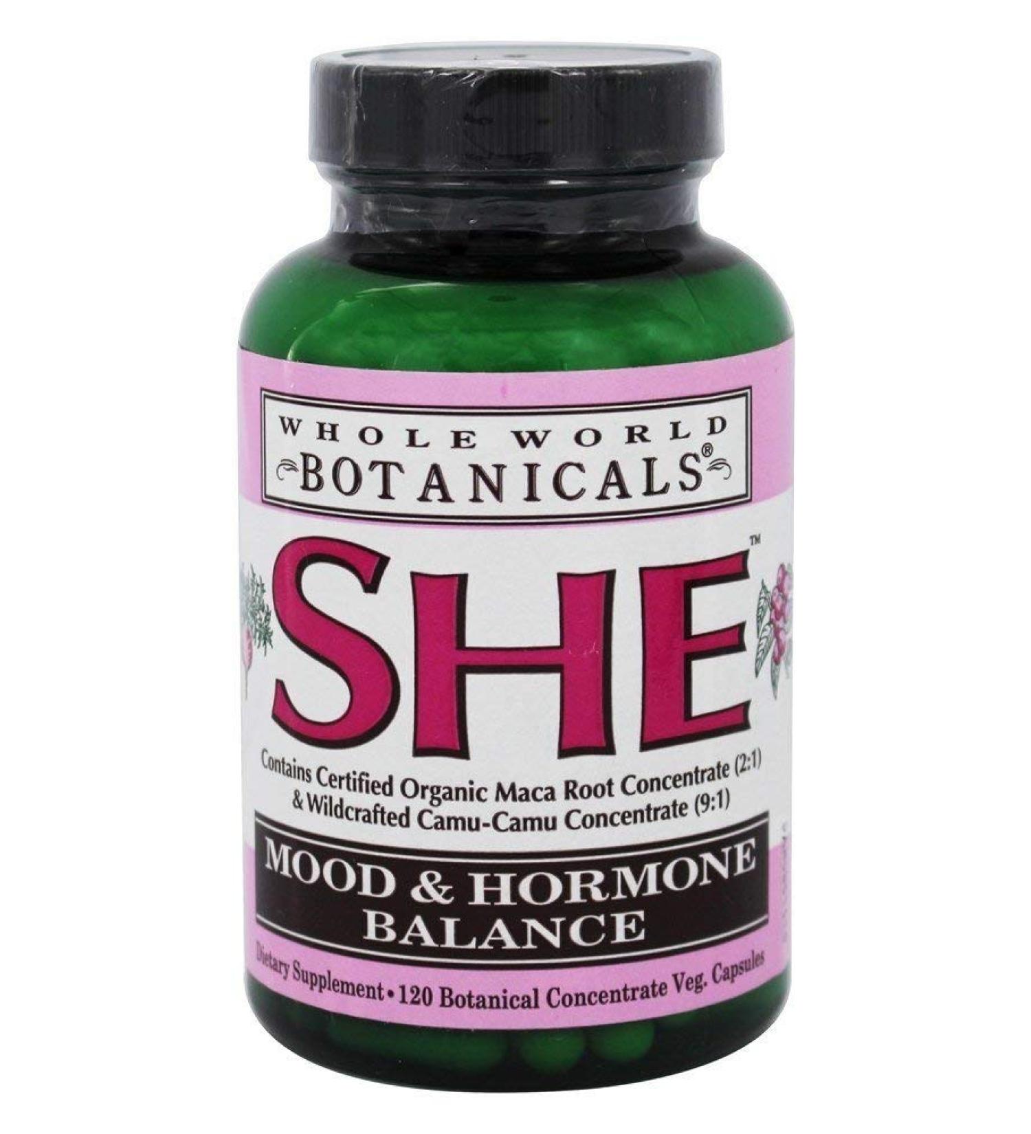 Whole World BOTANICALS She Mood & Hormone Support 120 CT - Natural Solution for Women's Wellbeing - Buy Online on GoSupps.com