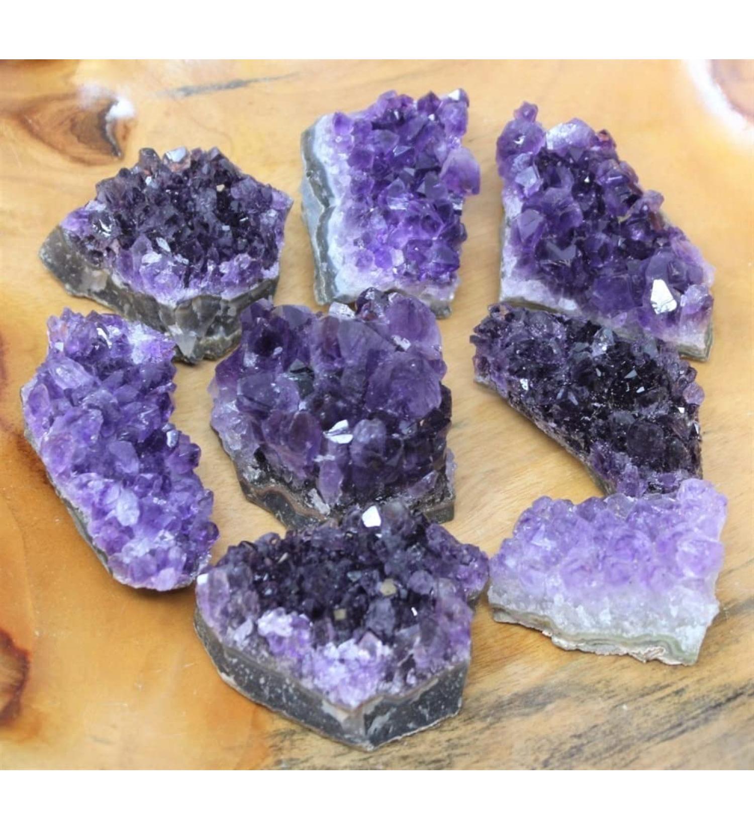 Home Decoration Amethyst Geode Crystal Quartz Uruguay Cluster Natural Specimen Stones Crystal Cluster (Color : 300g) - Buy Online on GoSupps.com