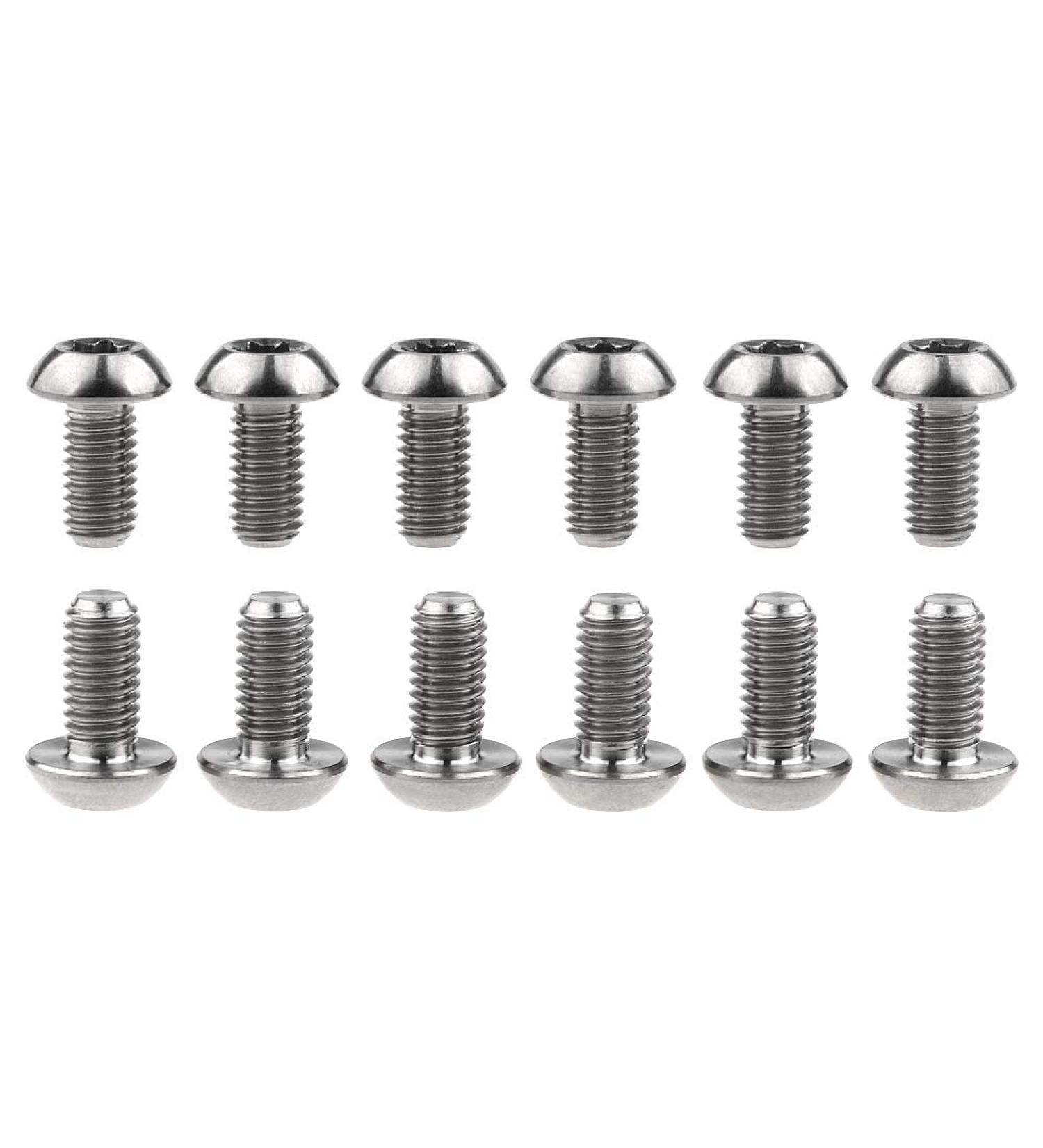 Wanyifa 12Pcs Ti Titanium Bolts Torx M5x10 for Bicycle Disc Brake Cycle Rotor Screws Gr5 - Buy Online on GoSupps.com