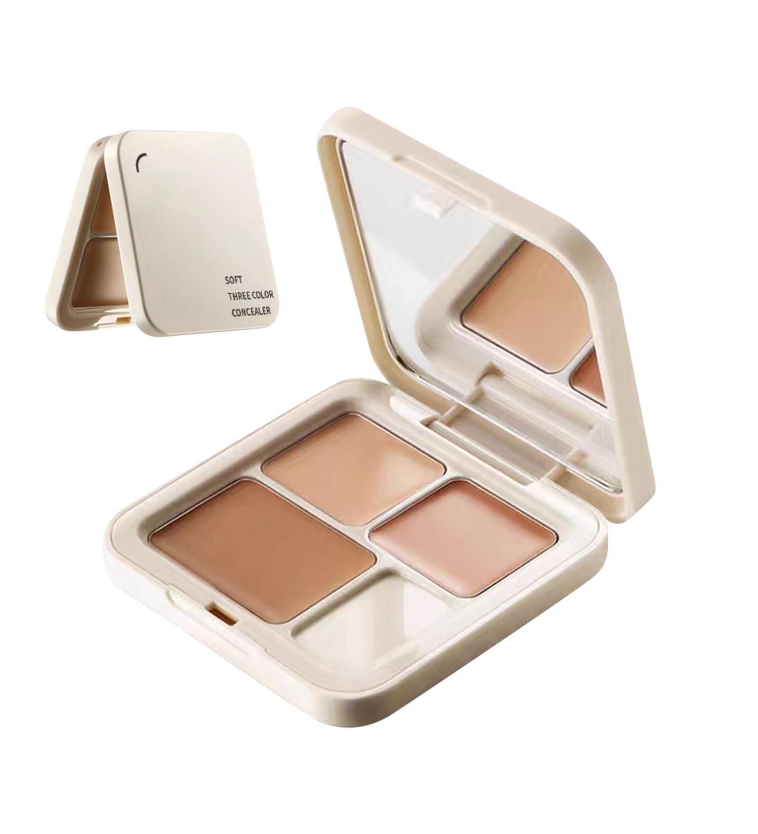 Concealer Palette - Color Corrector | Multi-use | 3 Colors Face Tone Foundation Seartlighter and Contour Concealer for Blemishes Dark Circles and Imperfections - Buy Online on GoSupps.com