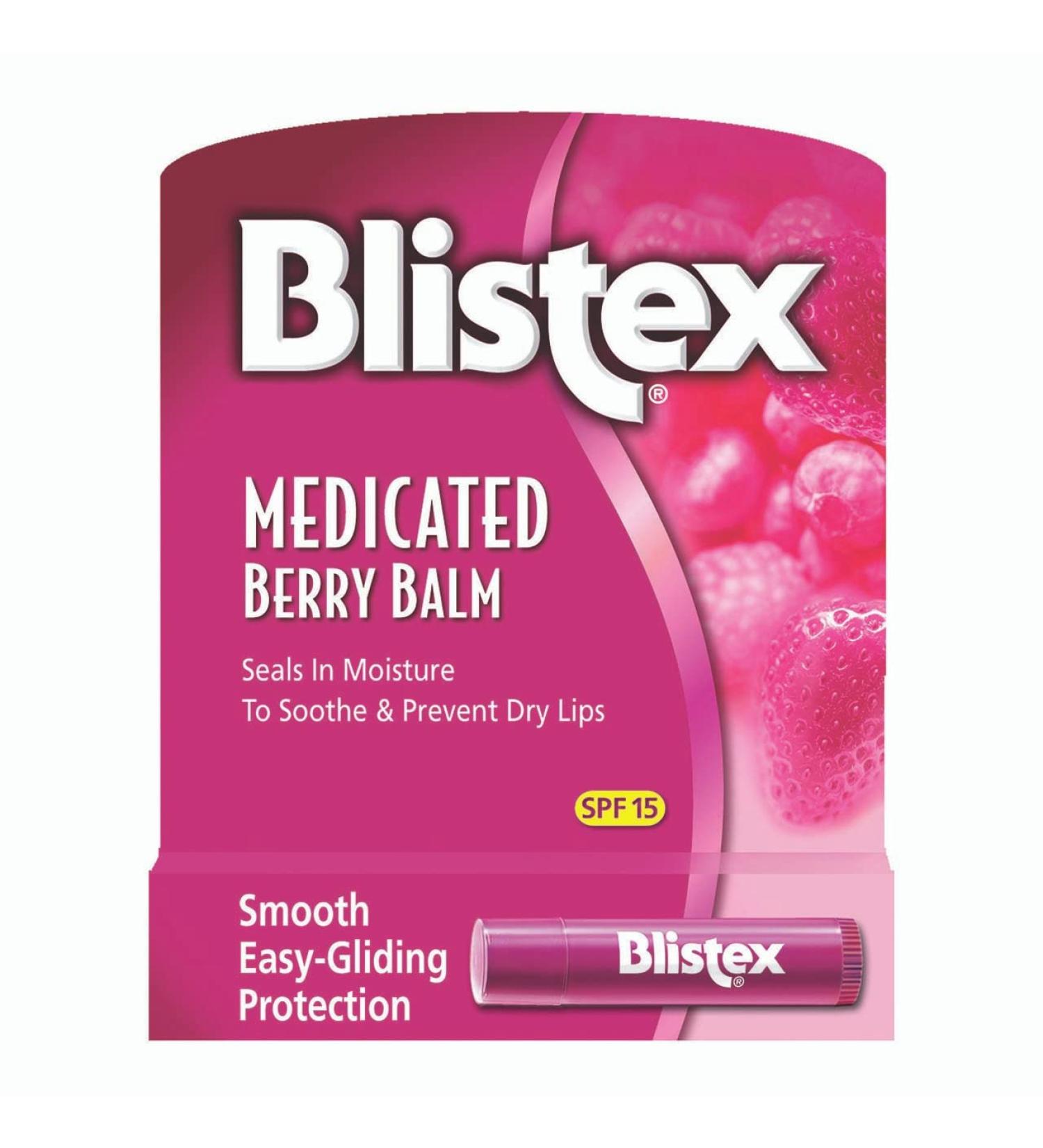 Buy Blistex Berry Medicated Lip Balm 0.15 oz - Nourishing Relief for Dry Lips | International Shipping Available - Buy Online on GoSupps.com