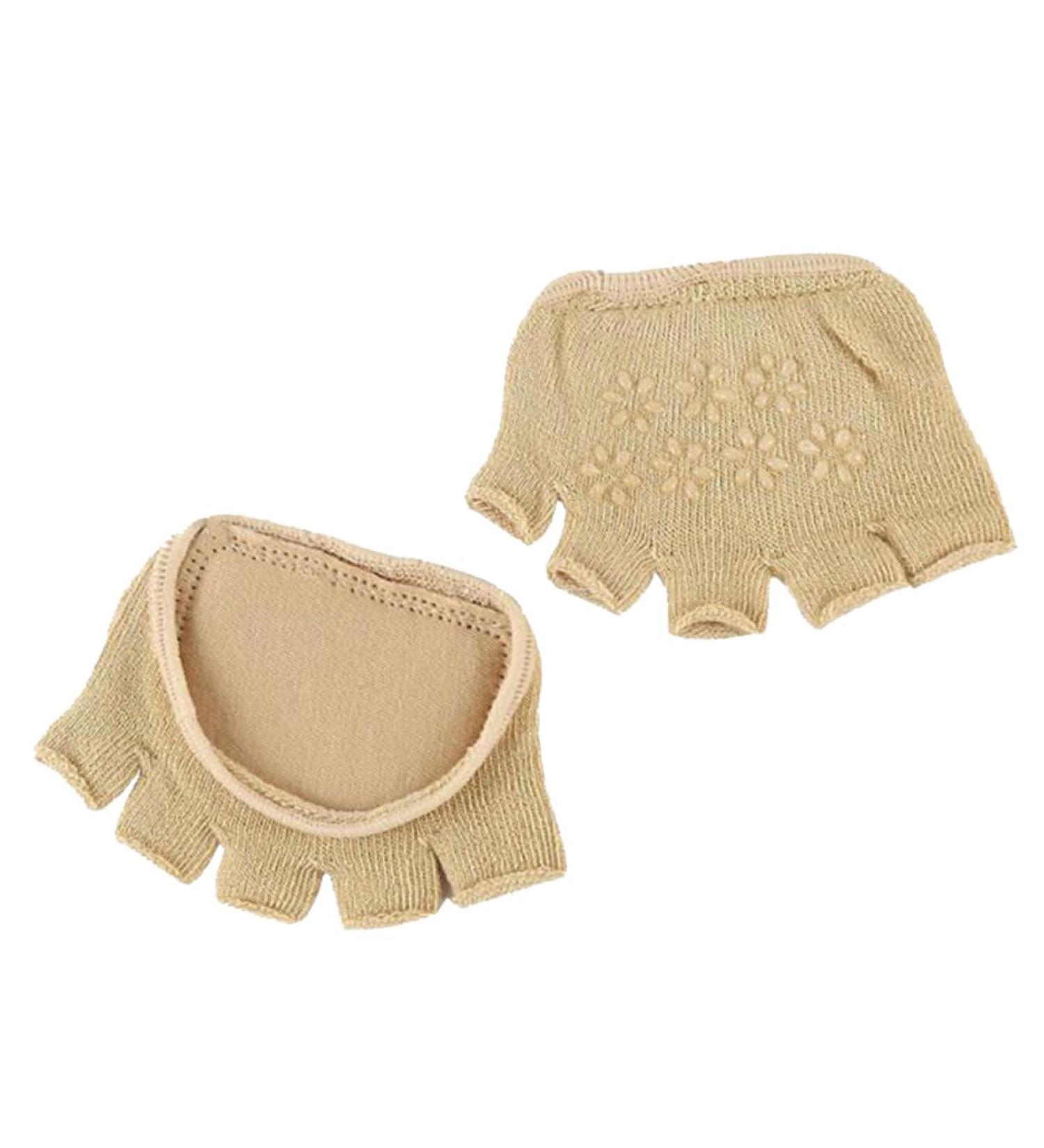 Buy Toe Cover High Heels Forefoot Socks - Metatarsal Sleeve Pads & Cushions for Women | Khaki Size 1 | International Shipping Available - Buy Online on GoSupps.com