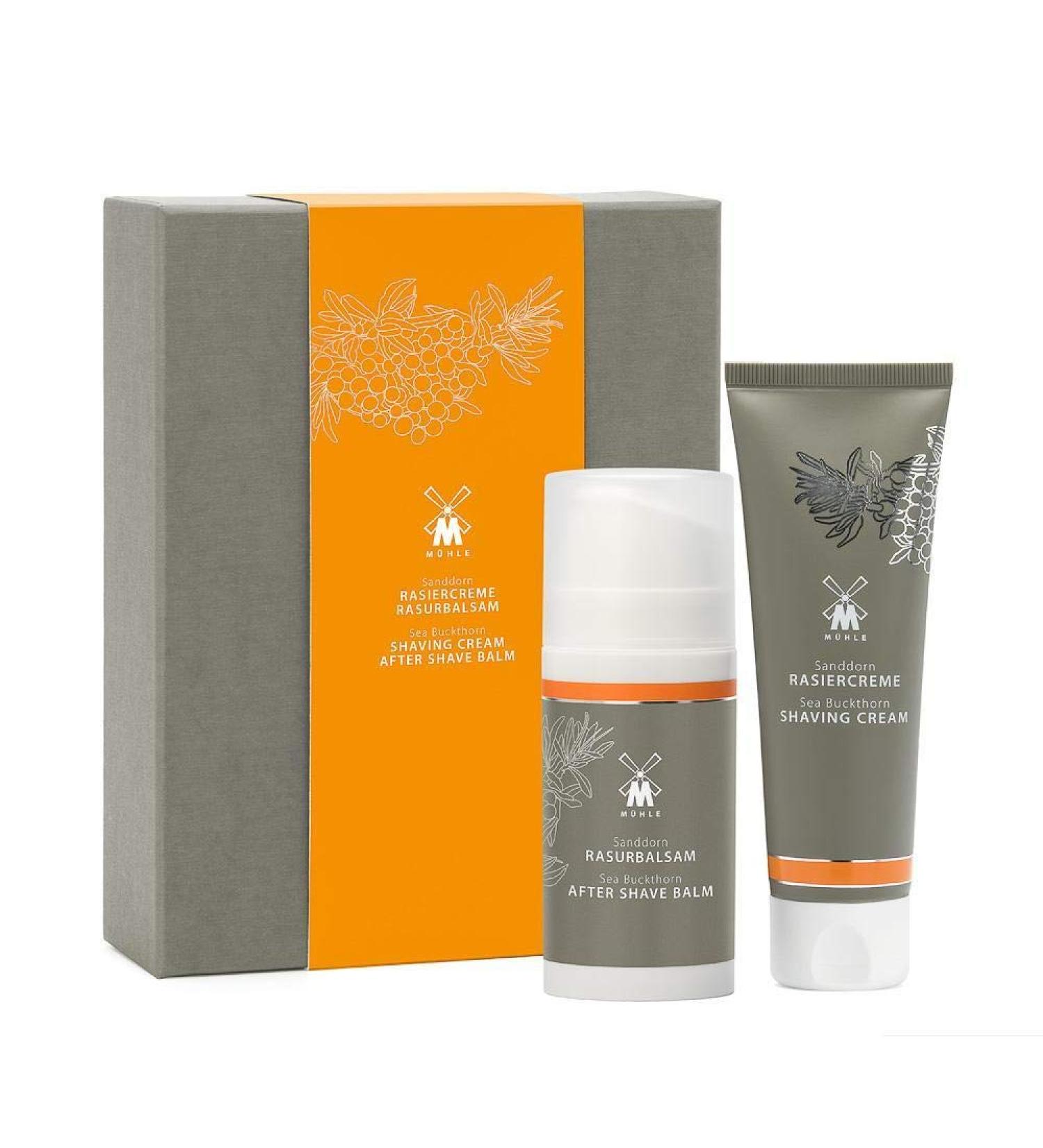 M HLE Care Set - Sea Buckthorn Shaving Cream & After Shave Balm for All Skin Types | International Shipping - Buy Online on GoSupps.com