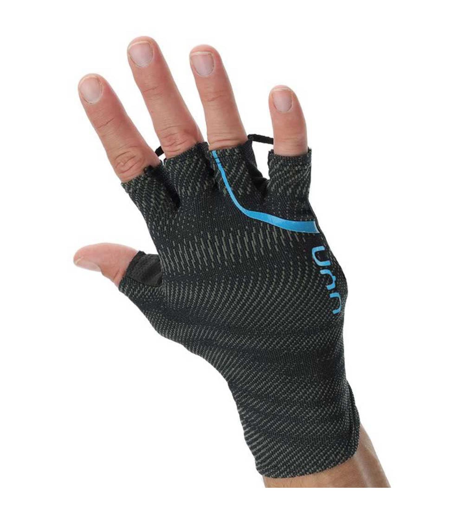 UYN Unisex Adult Road Gloves - Black/Pearl Grey | Premium Cycling Gear | International Shipping - Buy Online on GoSupps.com