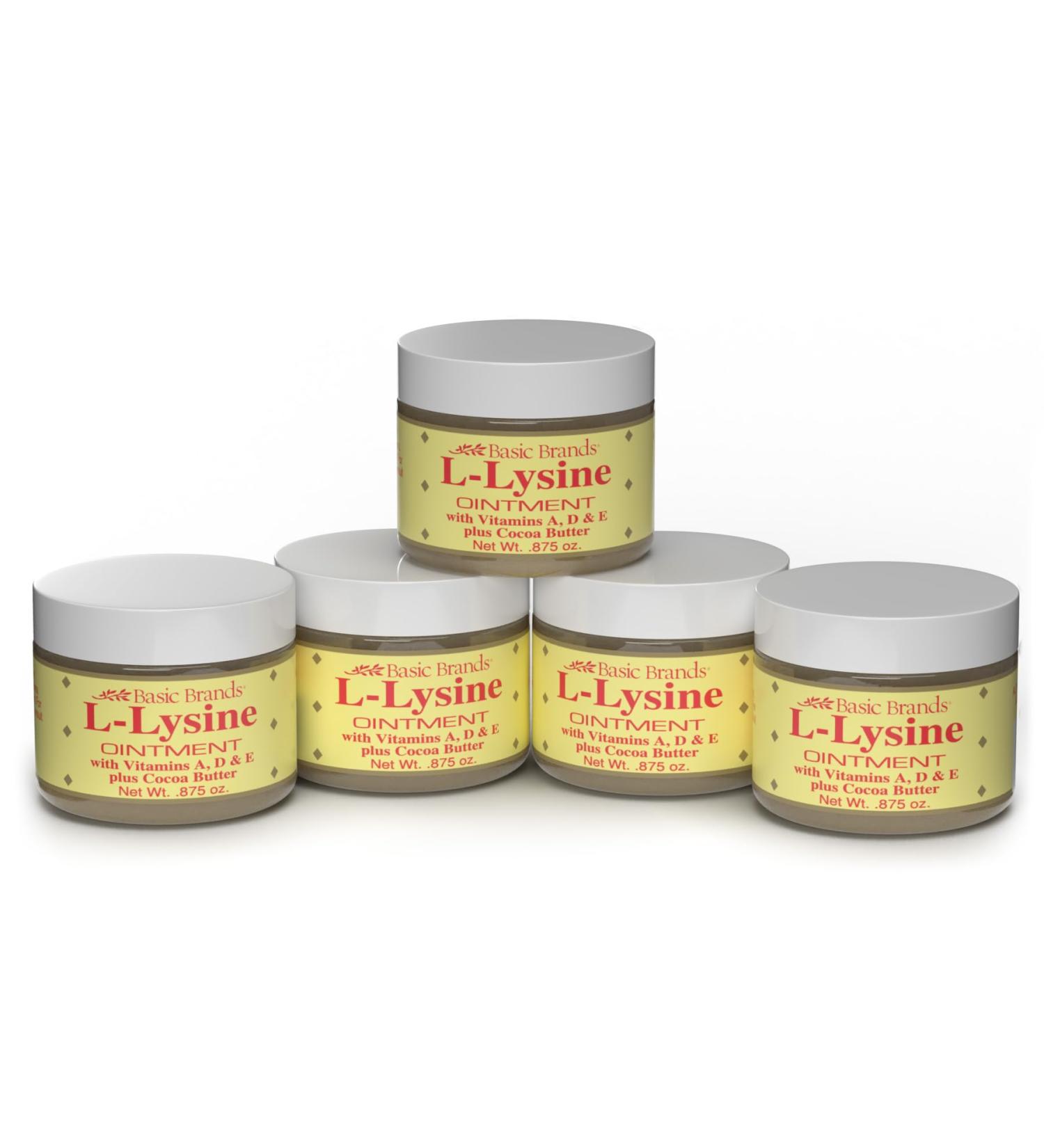 Basic Organics L-Lysine Ointment 0.87 oz (Pack of 5) - Buy Online on GoSupps.com