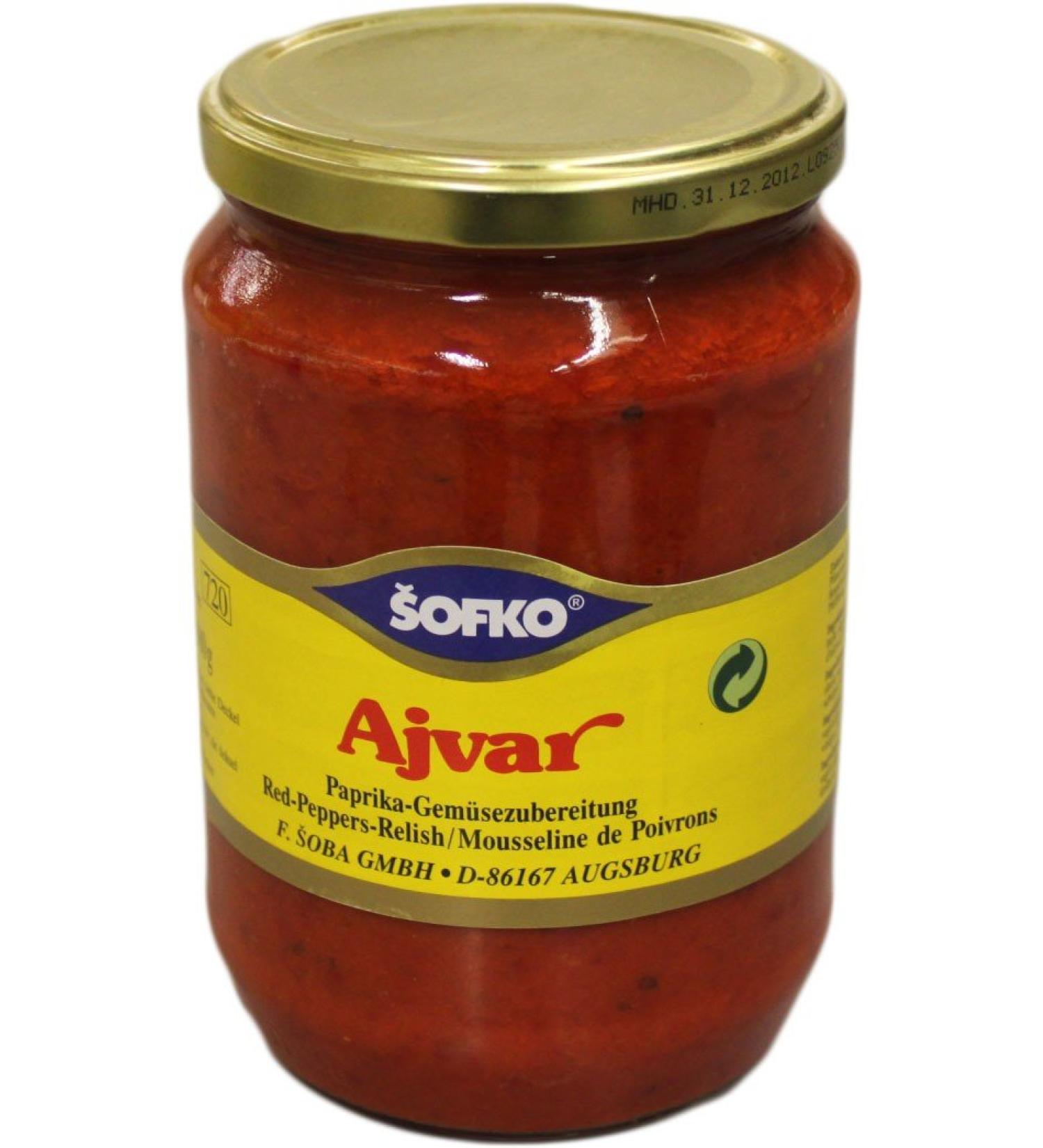 Sofko Ajvar - 720 ml. - Buy Online on GoSupps.com