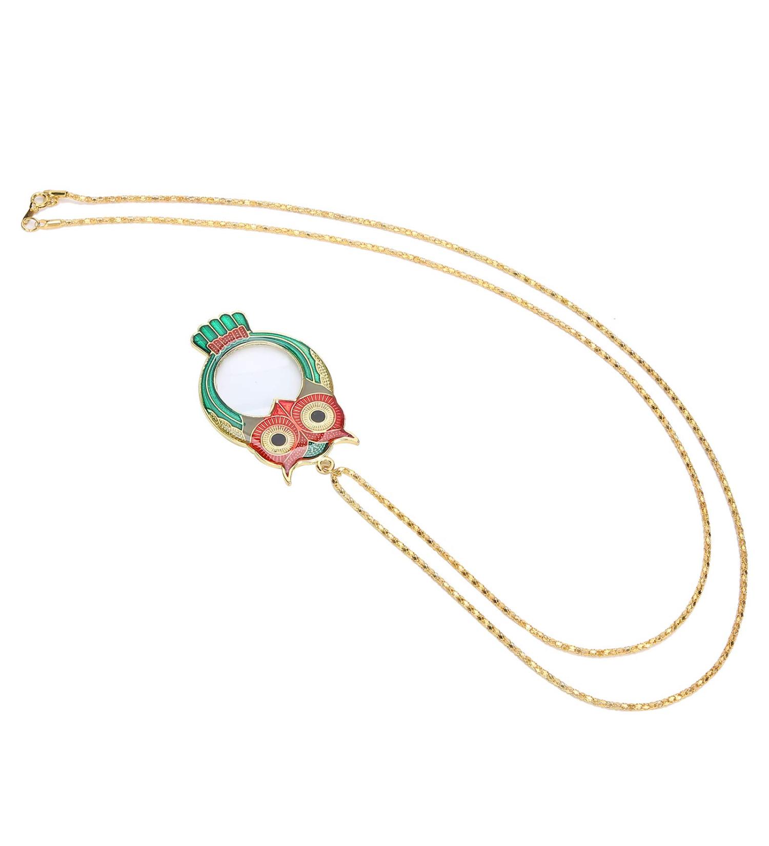 Magnifying Glass Beautiful Magnifying Glass with Chain Practical with Chain 10X Cute for The Elderly Children - Buy Online on GoSupps.com