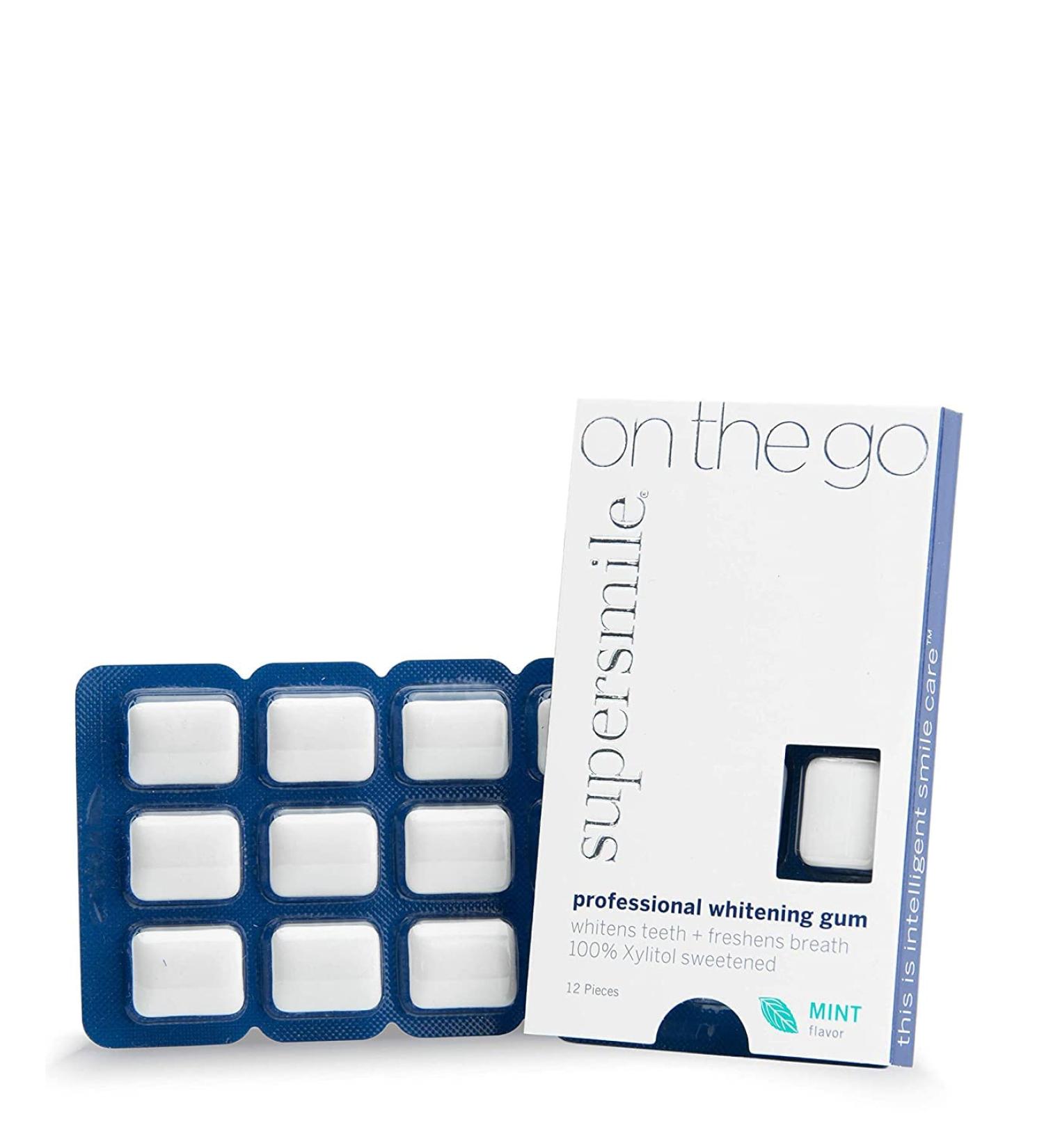 Supersmile Professional Whitening Gum - 12 Count - Buy Online on GoSupps.com
