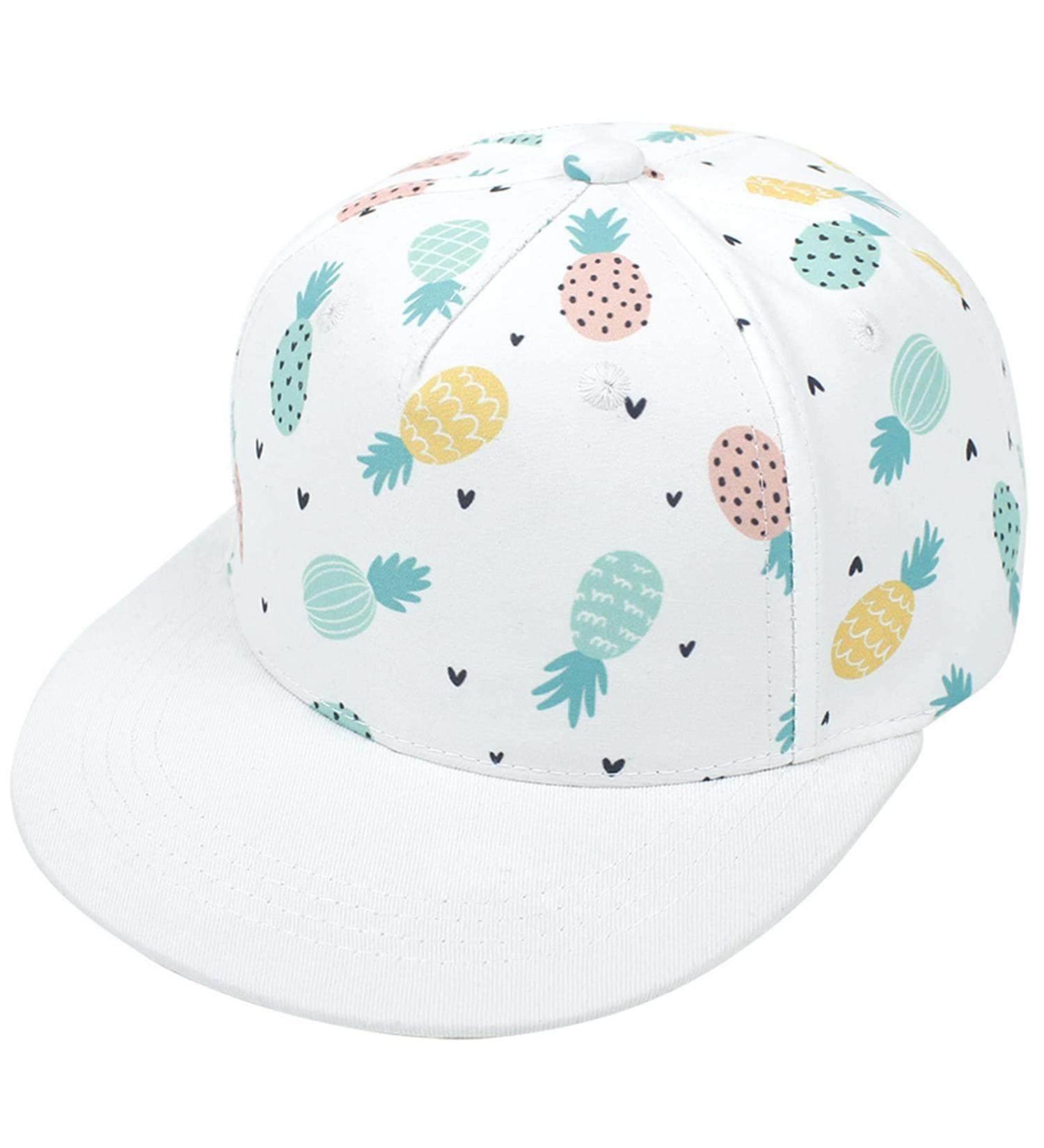 XYIYI Kids Baby Baseball Cap Adjustable Cotton Sun Hat for Boys and Girls 4-8 Years | Pineapple Design - Buy Online on GoSupps.com