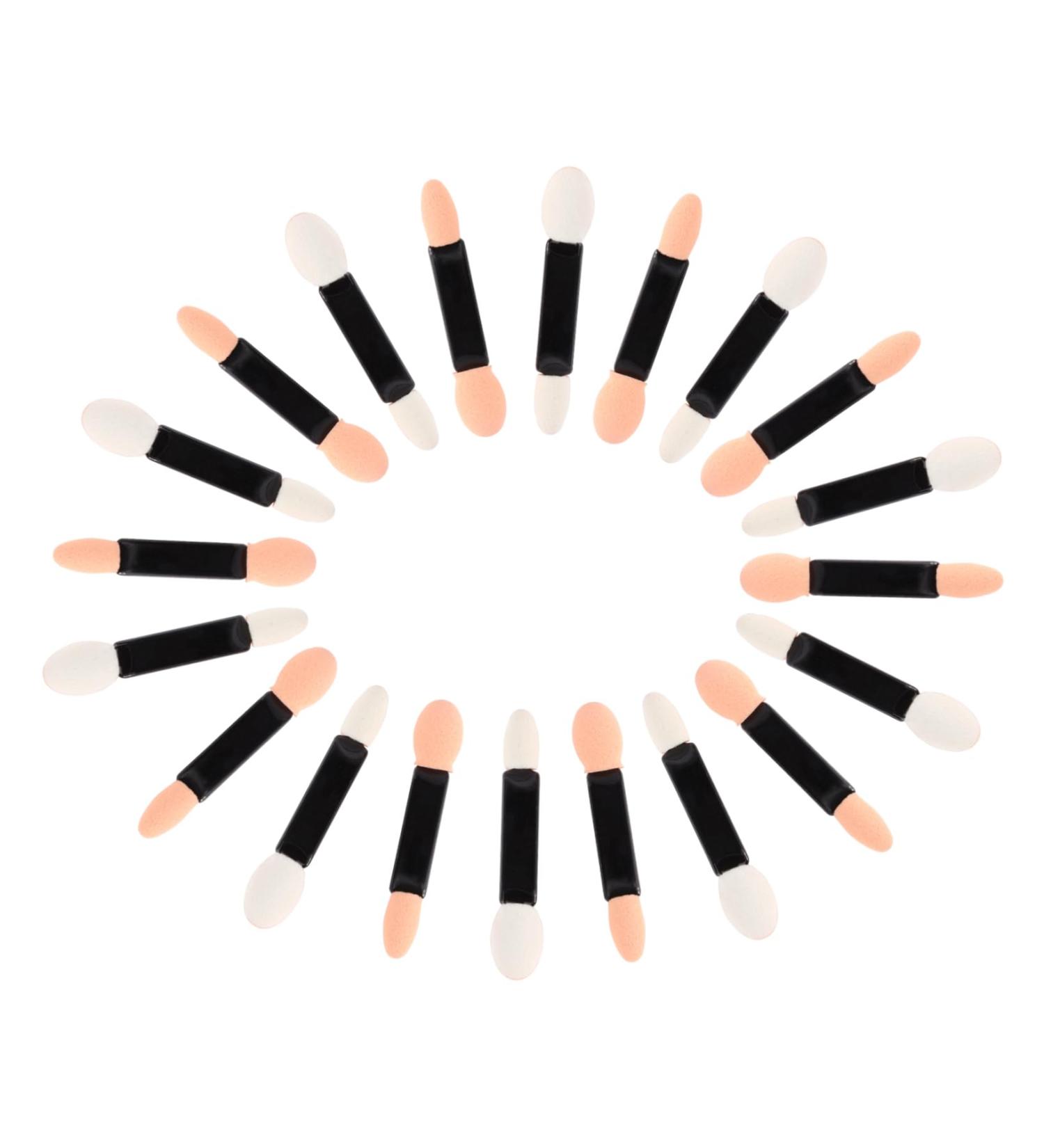 VINTORKY 20pcs Women Eyeshadow Brush Professional Double- End Eyeshadow Brushes Eye Shadow Sponge Applicator - Buy Online on GoSupps.com