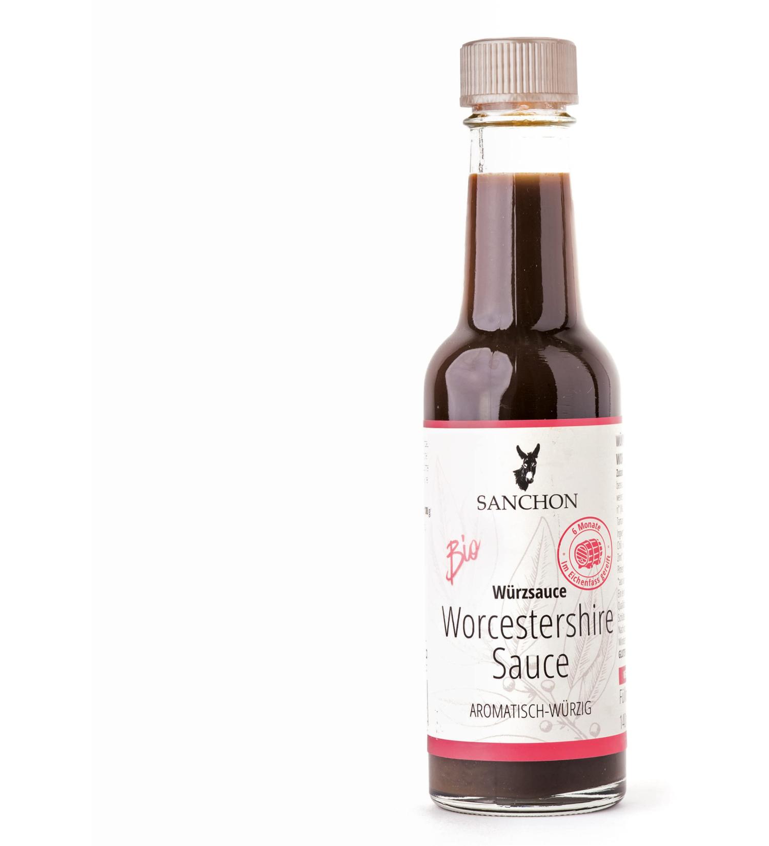 Organic Worcestershire Seasoning Sauce Sanchon (6 x 140 ml)