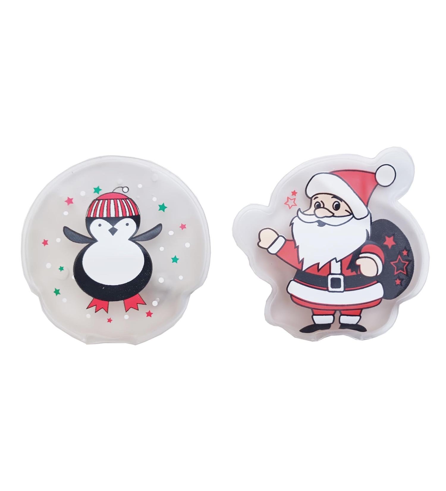 Pocket warmer Santa & Penguin (set of 2) - Secret Santa gift hand warmer pocket heating pad
