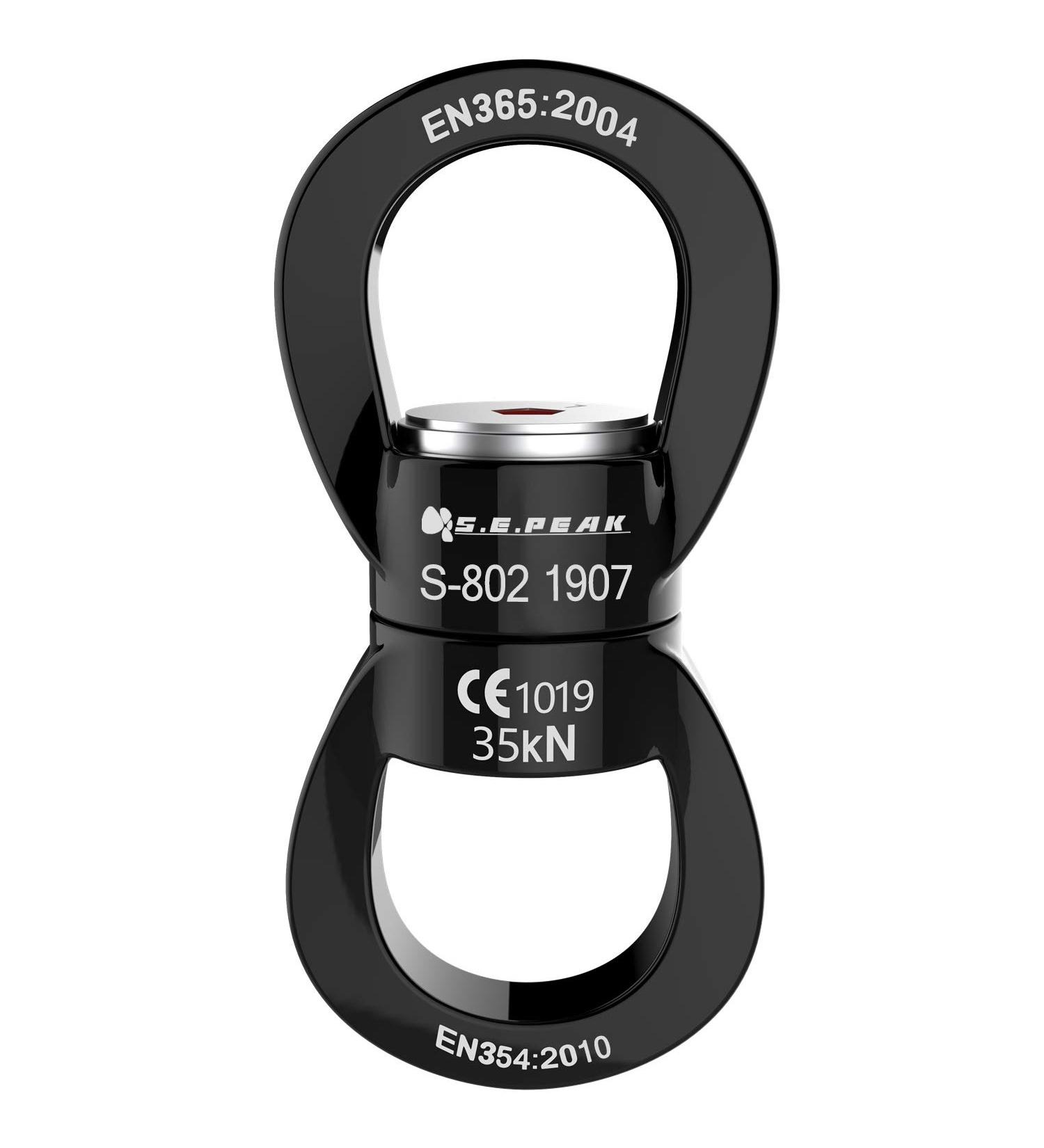 PROND Swing Swivel 35kN - Safest Rotational Device for Children's Web Tree Swing & Aerial Dance - Black - Buy Online on GoSupps.com
