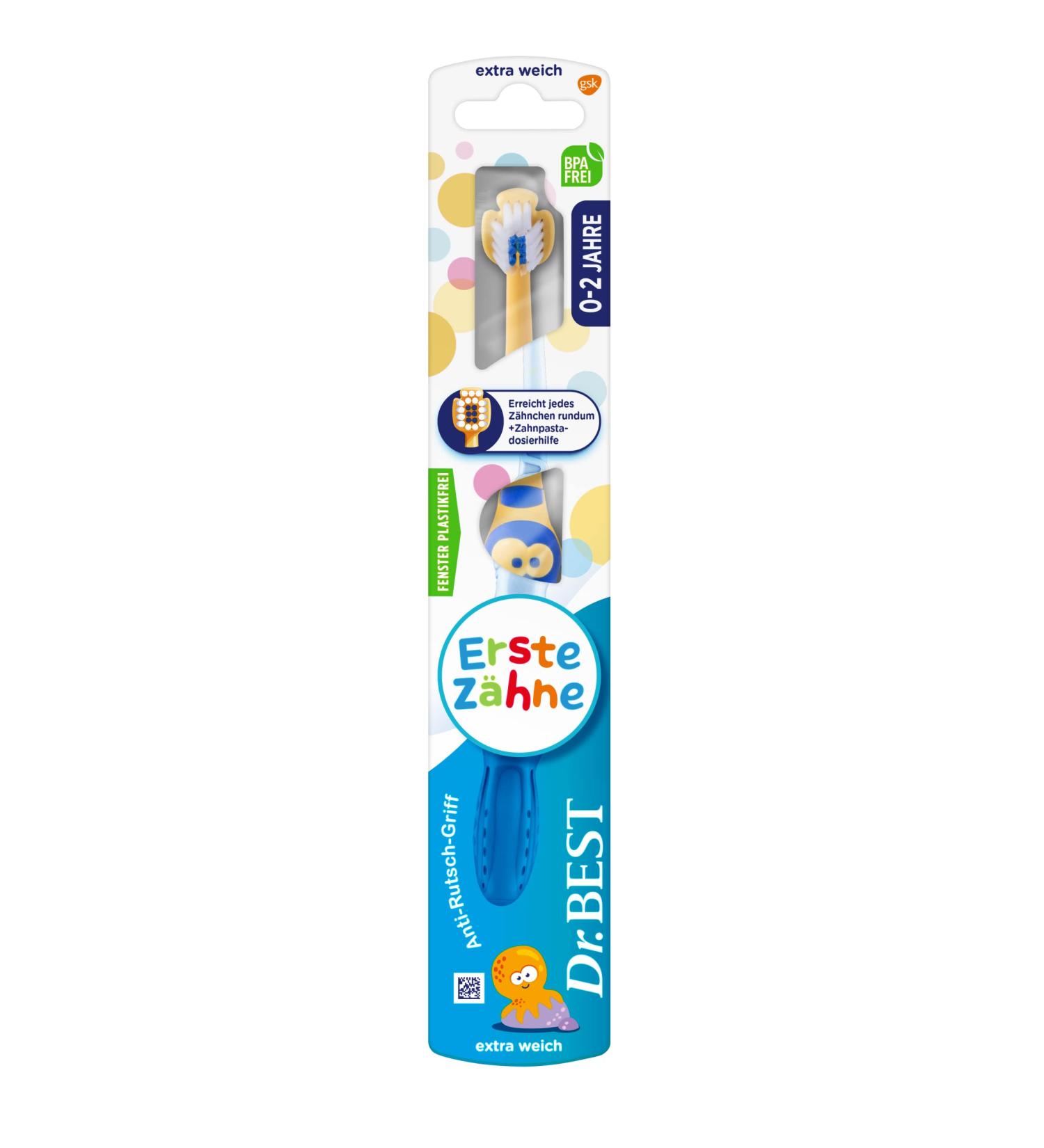 Dr.BEST First Teeth Toothbrush - Soft for Infants (1 Piece) | Ideal for First Tooth Care - New Pack - Buy Online on GoSupps.com