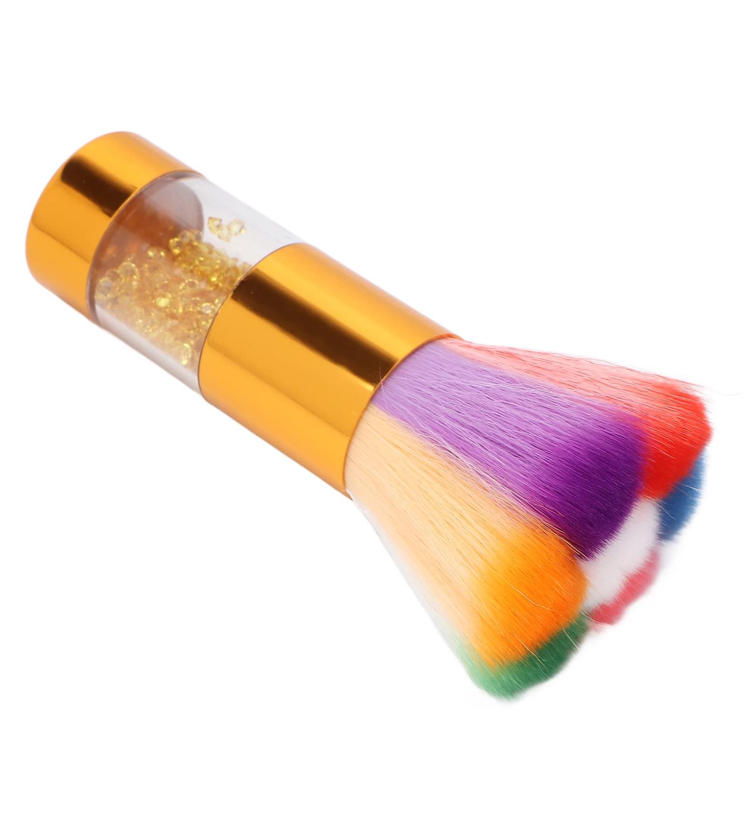 Fashionable Rhinestones Inlaid Makeup Brush Loose Powder Foundation Brush Nail Art Dust Remover for Home and Powder Room (Gold) - Buy Online on GoSupps.com