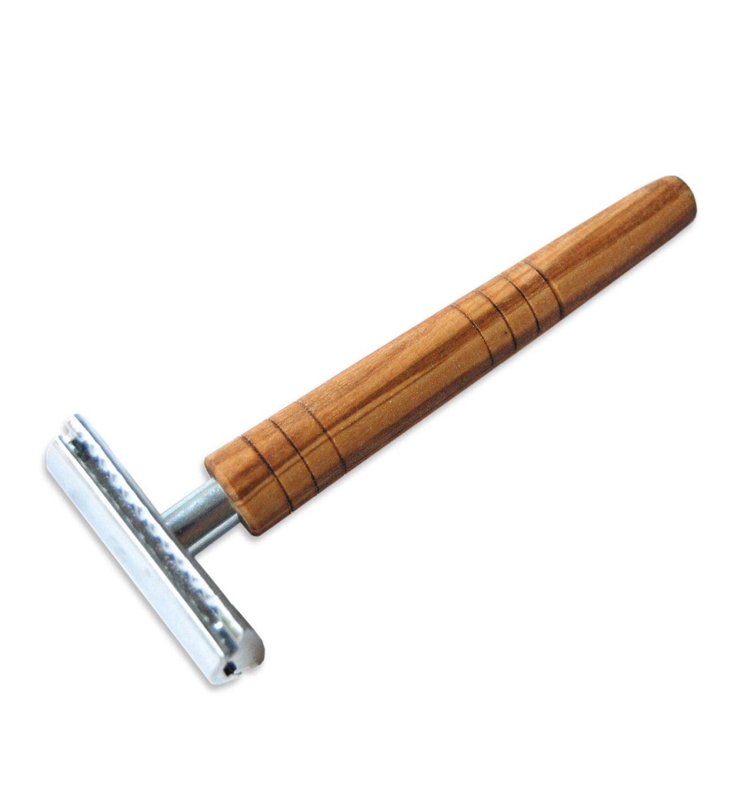 Buy DOM Classic Safety Razor with Olive Wood Handle - Premium Shaving Kit for a Smooth Experience | International Shipping - Buy Online on GoSupps.com