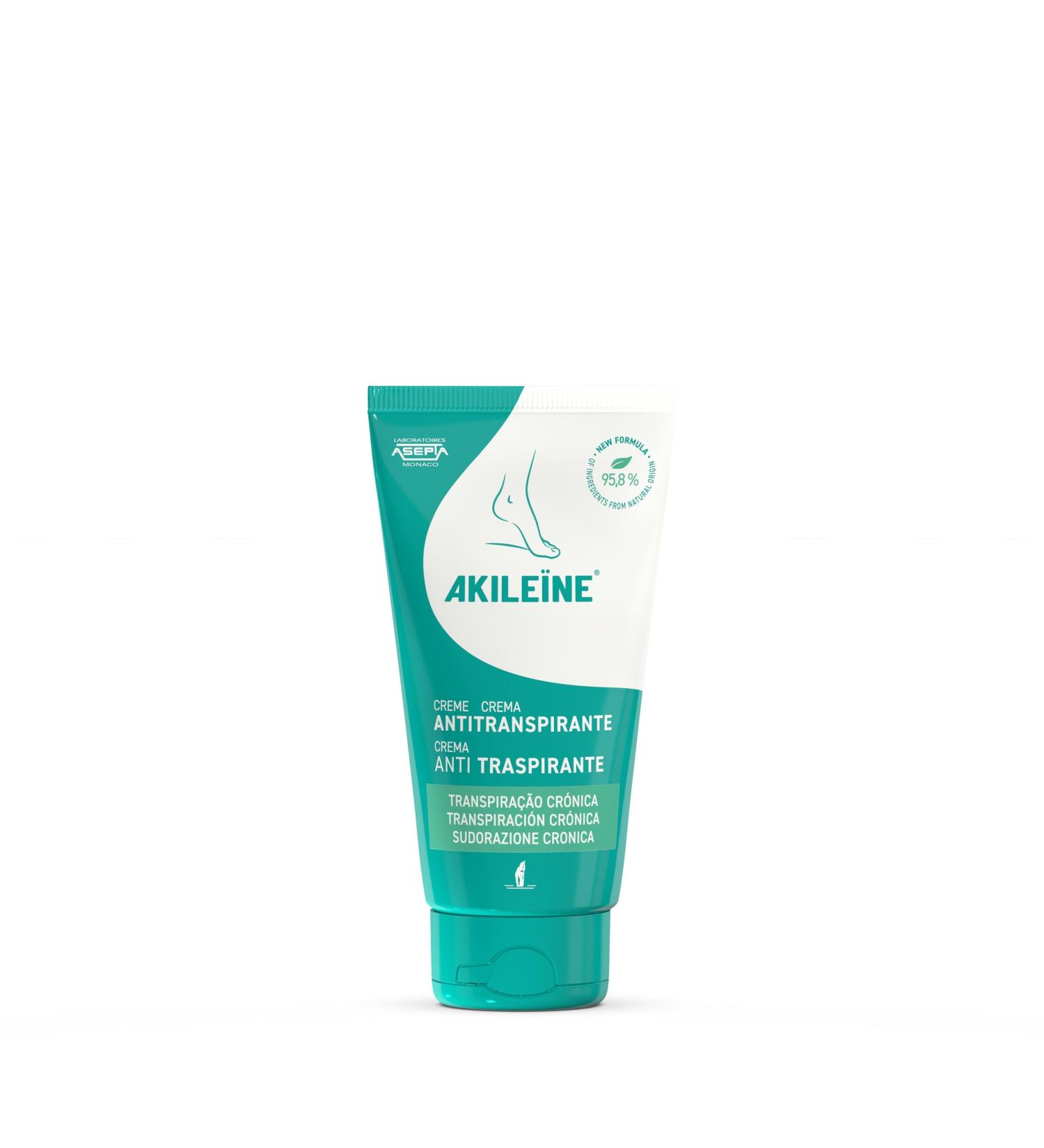 Akile ne AKILEINE Anti-Perspirant Foot Cream 75 ml Suitable from 3 years old 95.8% Natural Ingredients