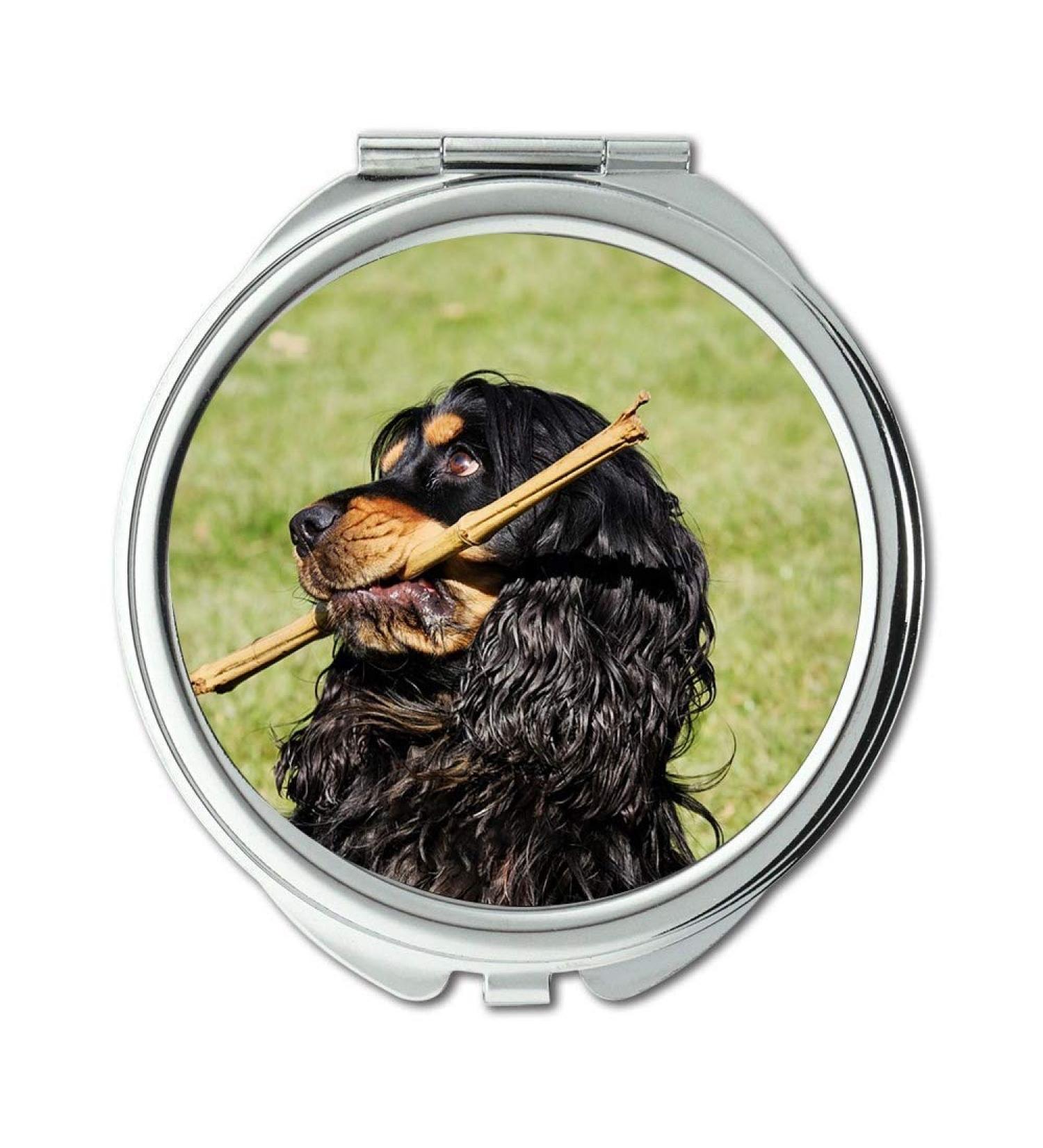Mirror makeup mirror Cocker Spaniel Dog Plays Meadow Batons Animal Pocket Mirror portable mirror - Buy Online on GoSupps.com