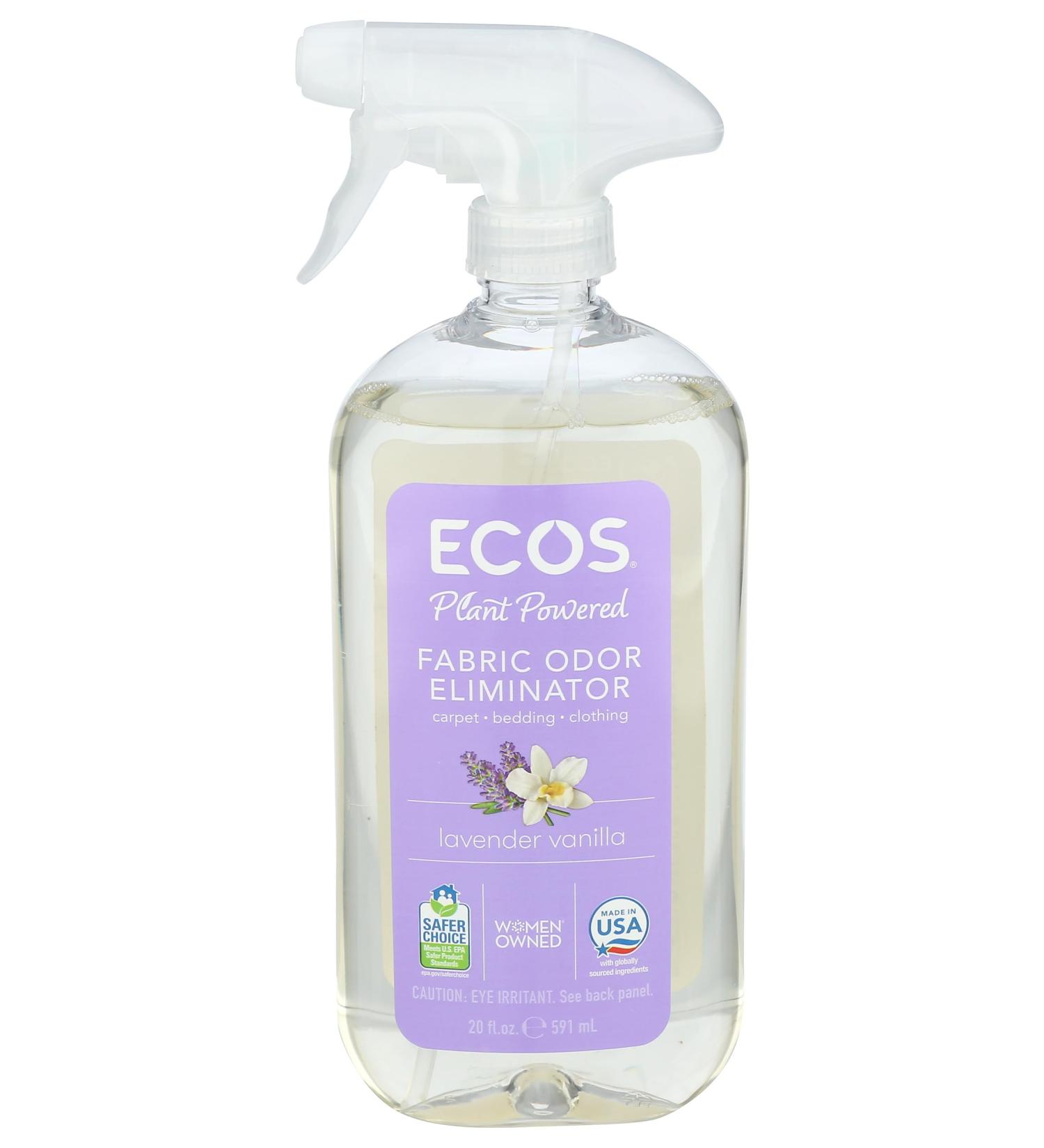 Ecos Fabric Refresher Odor Eliminator - Lavender Vanilla 20 Fl Oz | Eco-Friendly & International Shipping - Buy Online on GoSupps.com