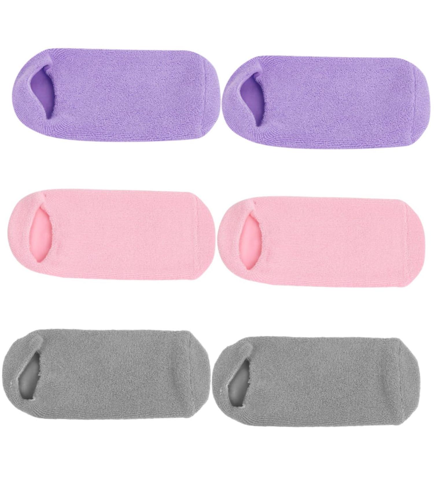ORFOFE Essential Oil 3 Pairs Foot Gel Socks Non-slip Miss Vegetable Gel Nursing Cover Essential Oils - Buy Online on GoSupps.com
