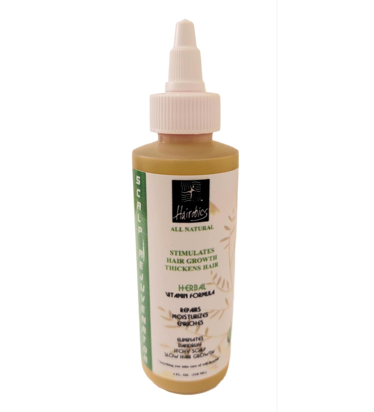 Hairobics Scalp Rejuvenator Oil for Dry Hair Itchy Scalp Dandruff Repairs and Moisturizes Hair and Slow Growth 4OZ