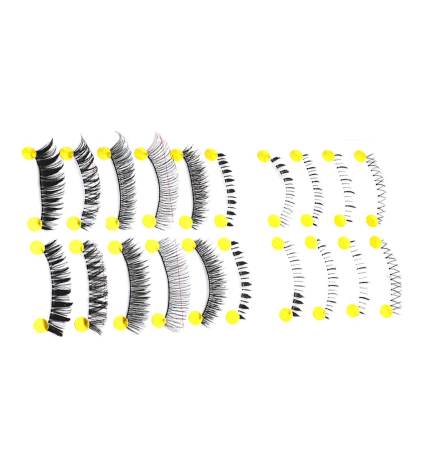 minkissy 10 Pairs Fake Eyelash Cross Eyelashes Fake Lashes Transparent Stalk False Eyelashes Handmade False Eyelashes Nude Makeup False Eyelashes Fake Eyelashes Black Japanese False Eyelash - Buy Online on GoSupps.com