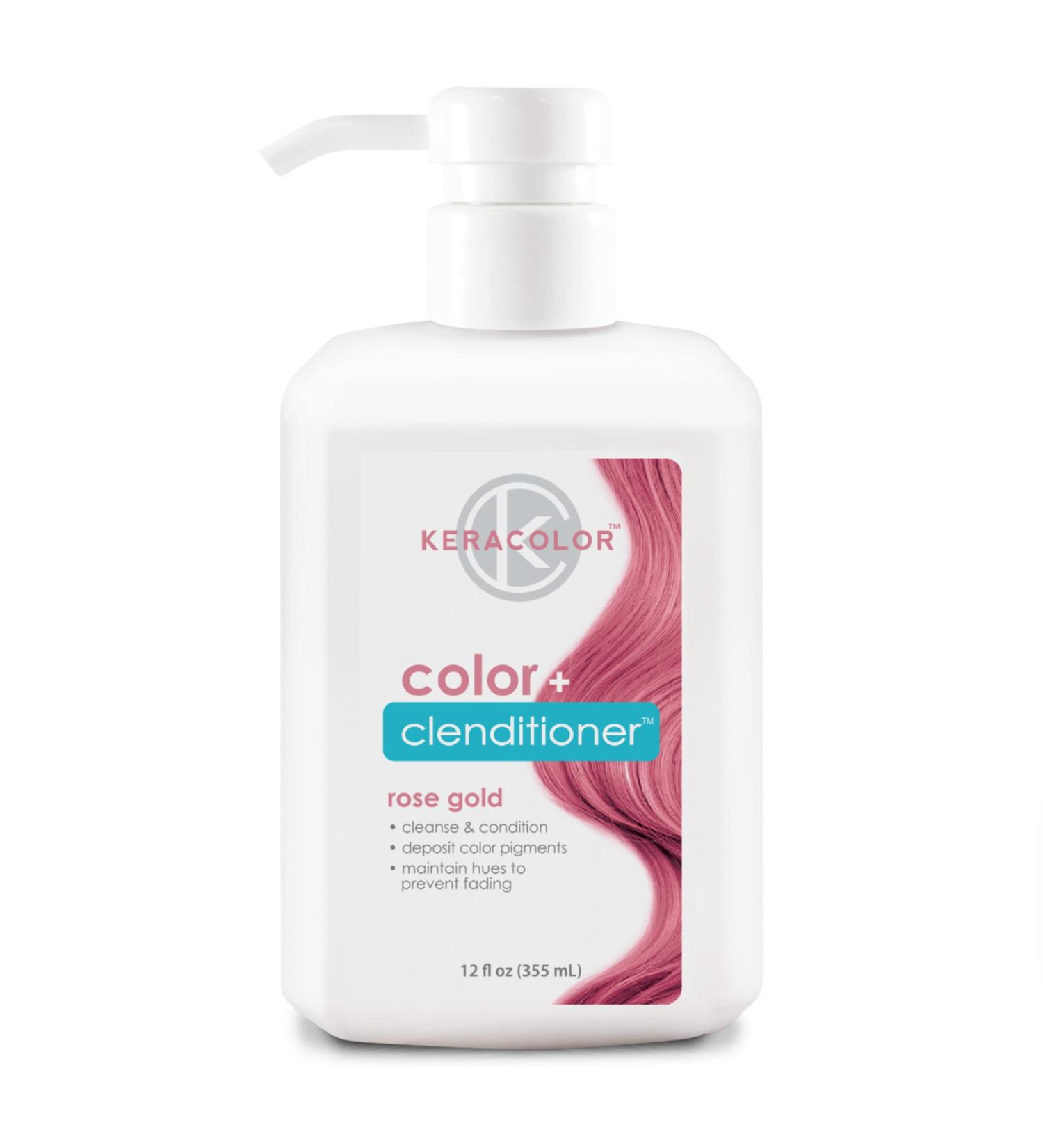 Keracolor Clenditioner Hair Dye - Rose Gold 12 Fl Oz (Pack of 1) | Semi-Permanent Color Depositing Conditioner | Cruelty-Free & Vegan | 20 Vibrant Shades - Buy Online on GoSupps.com