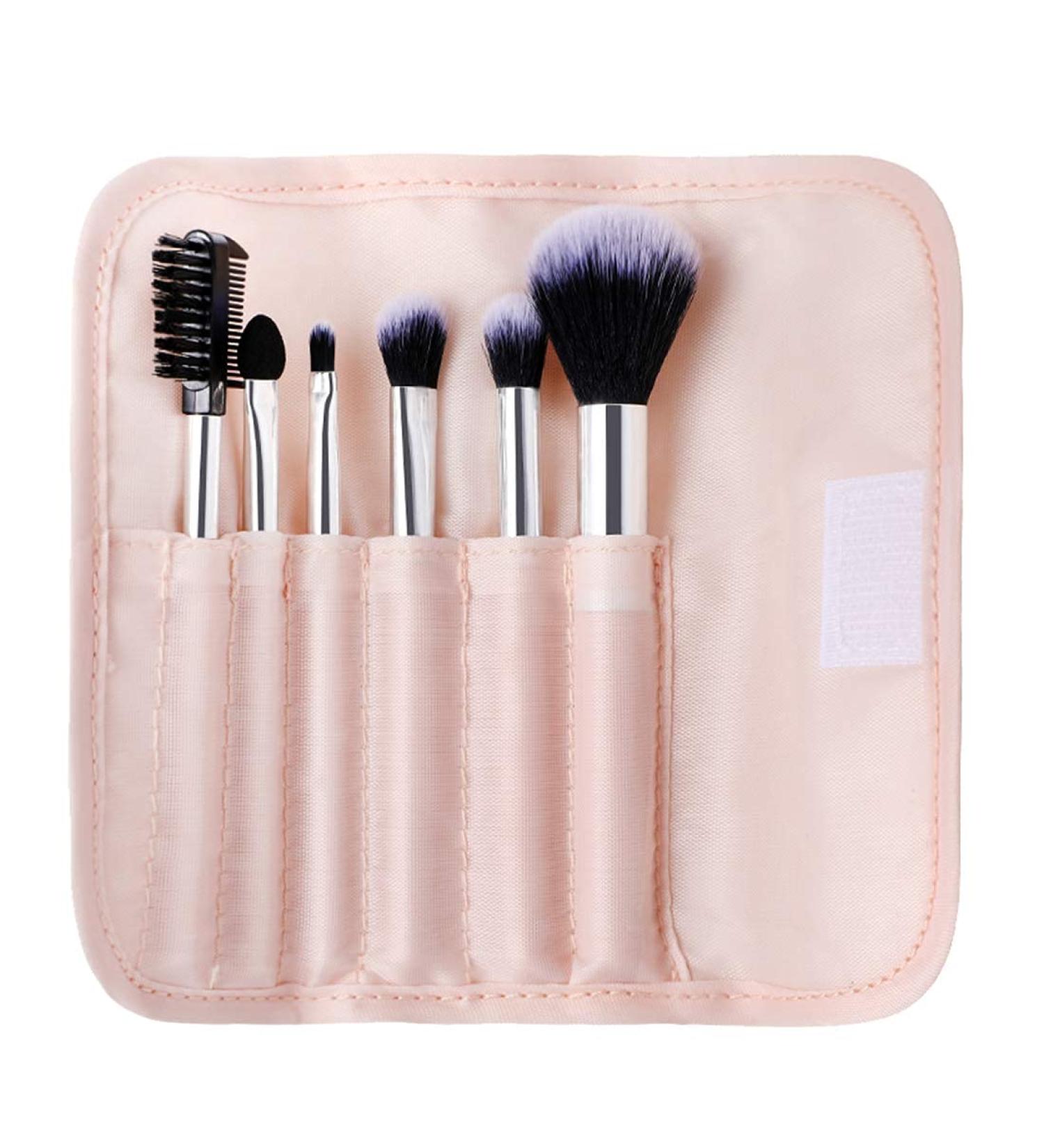 Wholesale Synthetic Bristle Makeup Brush Set - 7 Piece Pink | International Shipping Available - Buy Online on GoSupps.com
