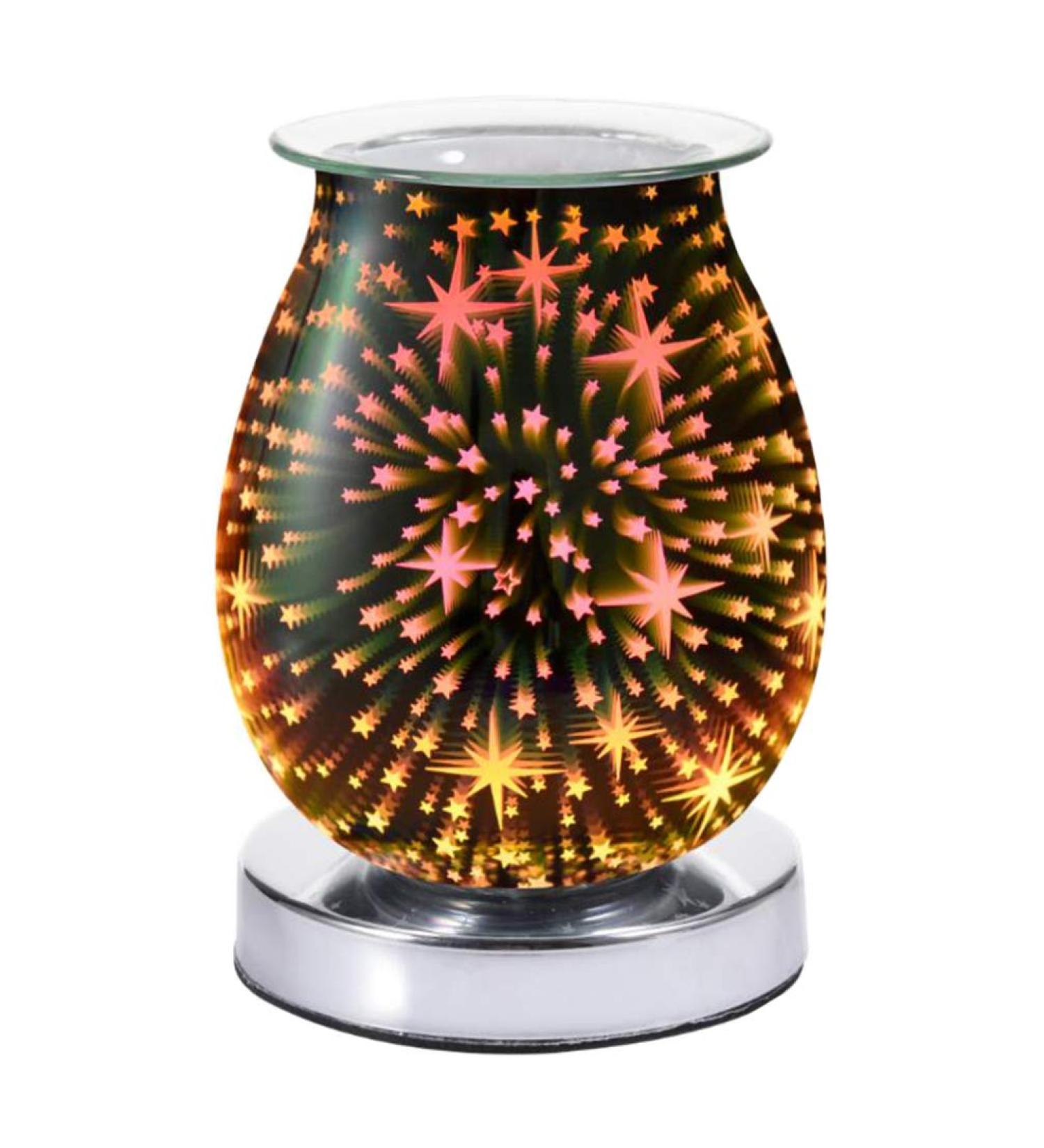 Yule Essential Oil Diffuser - 3D Glass Star Electric Wax Melter Night Light | Touch Control Aroma Lamp for Bedroom & Office (US Plug) | Decorative Fragrance Diffuser in Assorted Colors - Buy Online on GoSupps.com