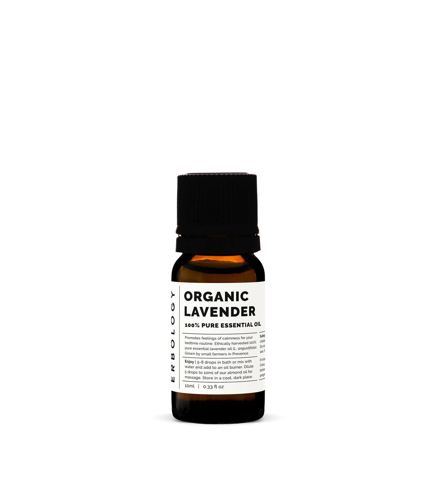 Organic Lavender Essential Oil 10ml - Relax & Destress - Sustainably Sourced from Provence, France - Buy Online on GoSupps.com