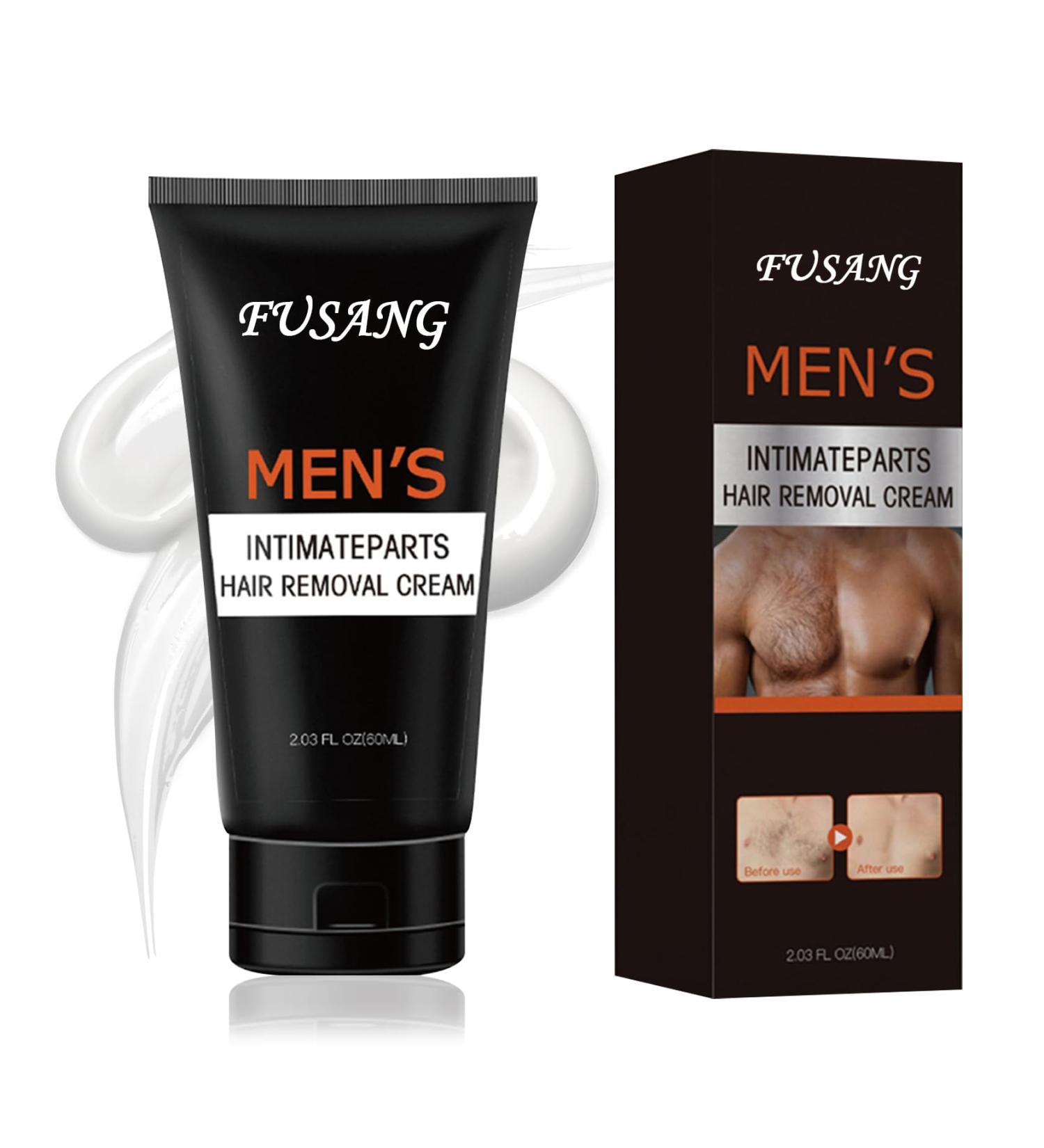 Intimate Hair Removal Cream for Men | Easy Application & Durable Formula | Flawless Depilatory Cream for All Skin Types - Black Box - Buy Online on GoSupps.com