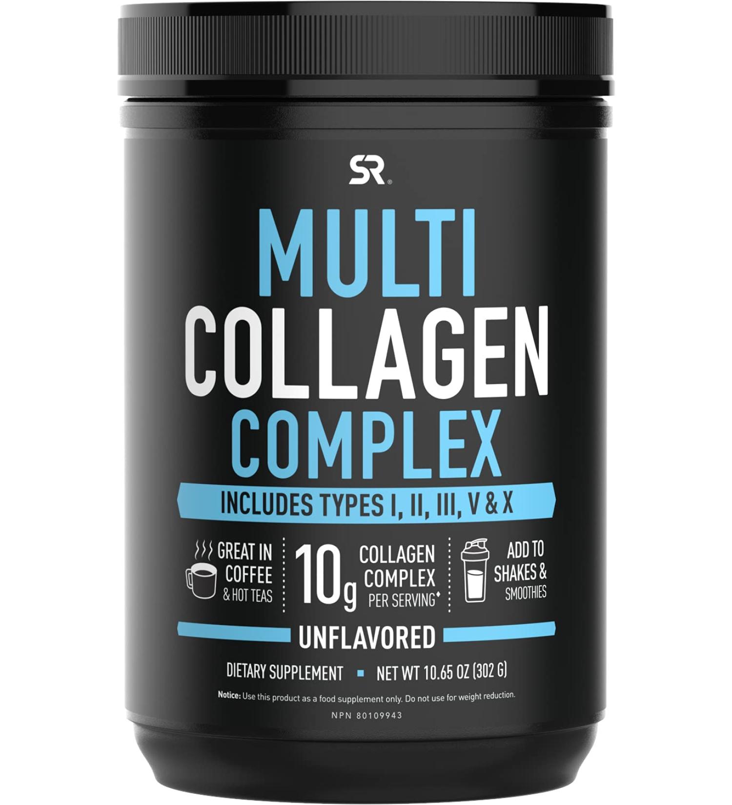 Buy Sports Research Multi Collagen Complex Unflavored 10.65 oz | Boost Skin, Hair & Joints - Buy Online on GoSupps.com