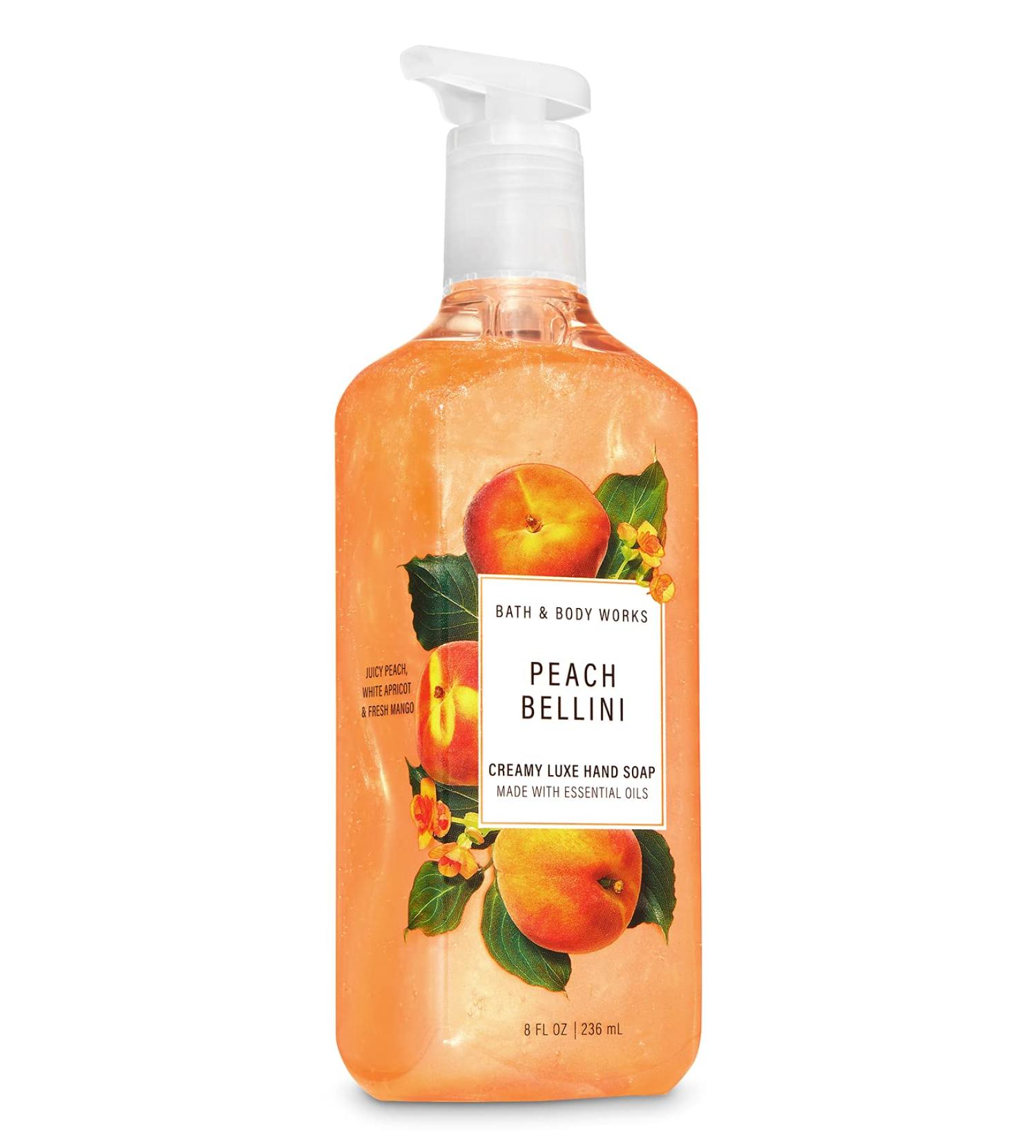 Bath and Body Works PEACH BELLINI Creamy Luxe Hand Soap - 8 Fl Oz - Buy Online on GoSupps.com