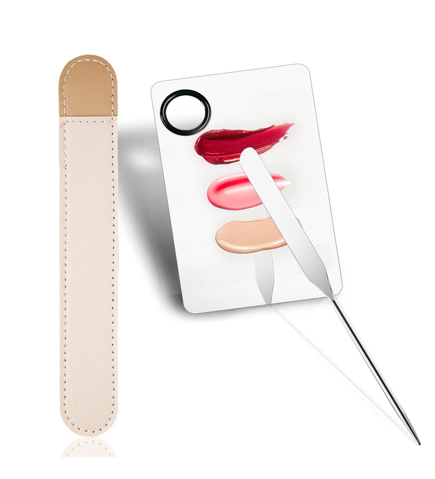 Penugo Picasso Korean Makeup Spatula and Palette Set with Stainless Steel Scraper Tool - Cosmetic Pigment Blending Palette for Makeup Artists - Buy Online on GoSupps.com
