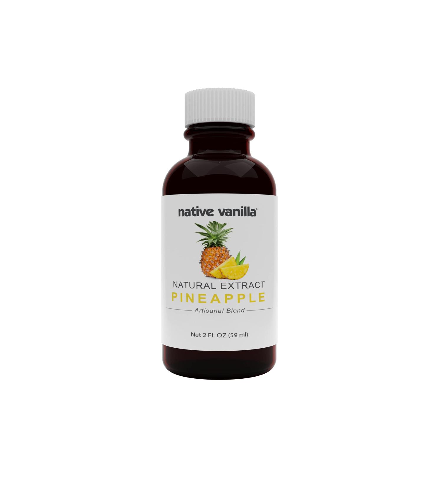 Native Vanilla Pure Pineapple Flavor 2 Fl Oz - Ideal for Cooking, Baking, and Dessert Crafting - Buy Online on GoSupps.com