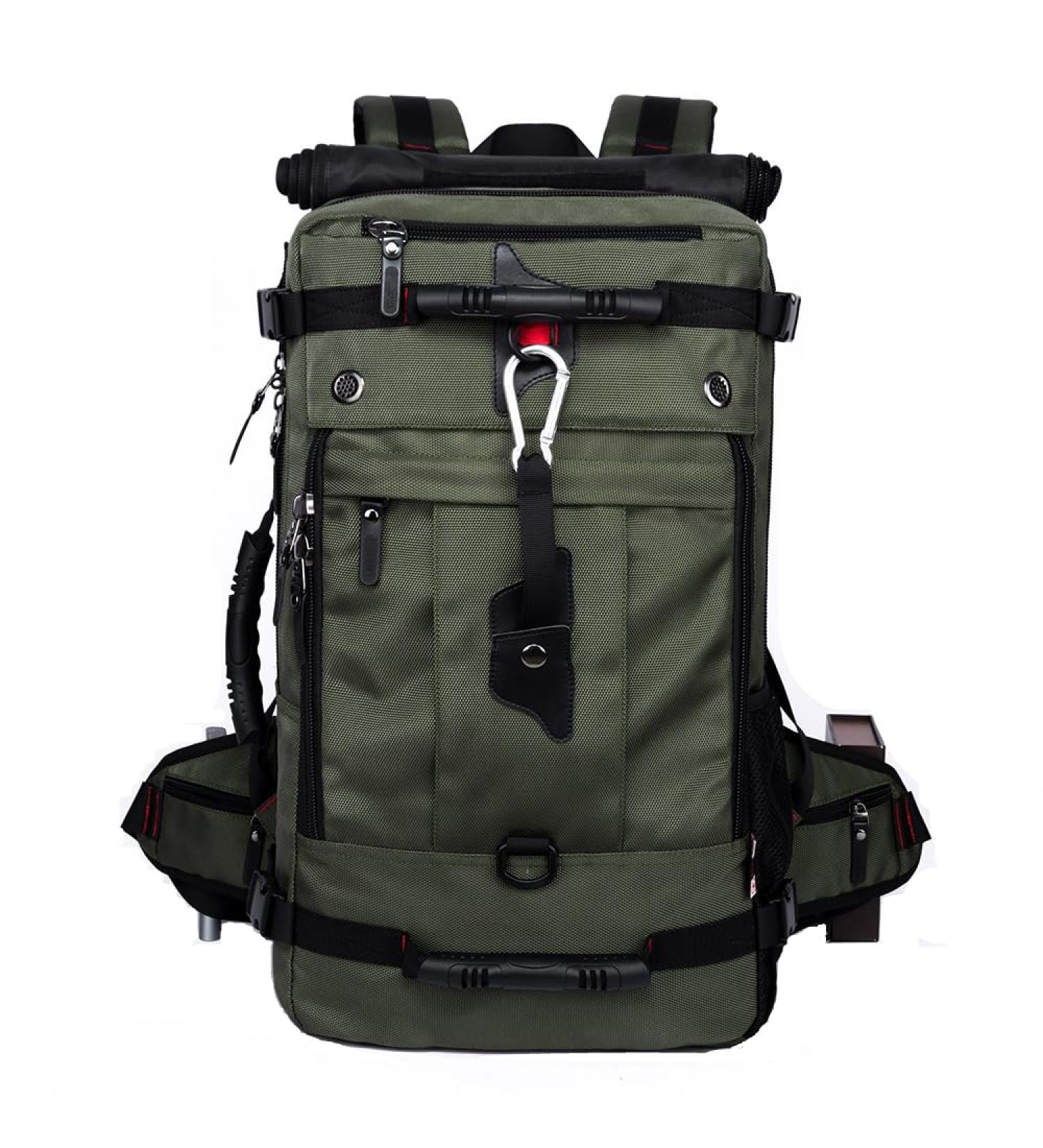 Kiepoar 40L Waterproof Hiking Backpack | 3-in-1 Travel Bag with Theft Protection & Shoe Compartment | Green Outdoor Sports Gear - Buy Online on GoSupps.com